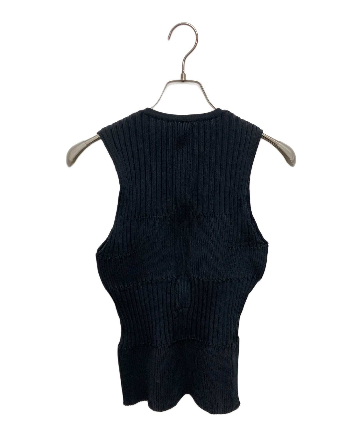 美品 CFCL シーエフシーエル Tc Lattice Tank Top タンクトップ CF009KN110 サイズ3 ブラック レディース 古着 中古 USED 美品 CFCL シーエフシーエル Tc Lattice Tank Top タンクトップ
