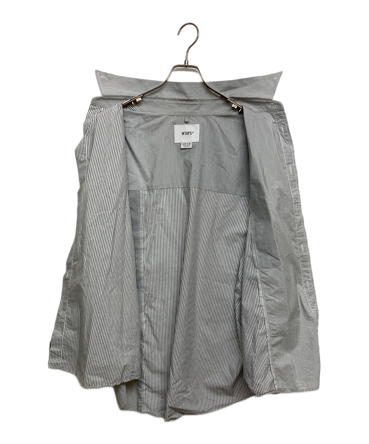 WTAPS グレー 長袖シャツ 中古・古着通販】WTAPS (ダブルタップス) シャツ BD 01 / LS / CTPL