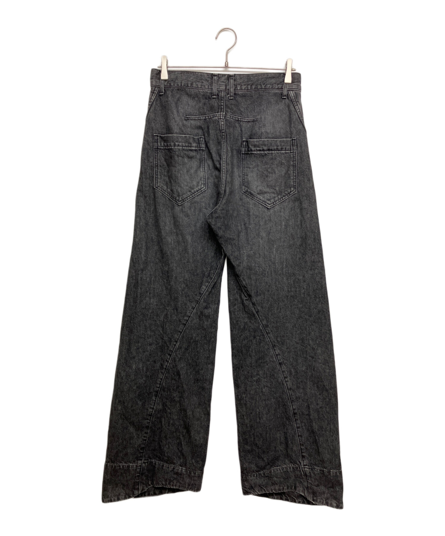【美品】YUKI HASHIMOTO デニムカーゴパンツ　ブラック50 中古・古着通販】YUKI HASHIMOTO (ユウキハシモト) TWISTED JEANS