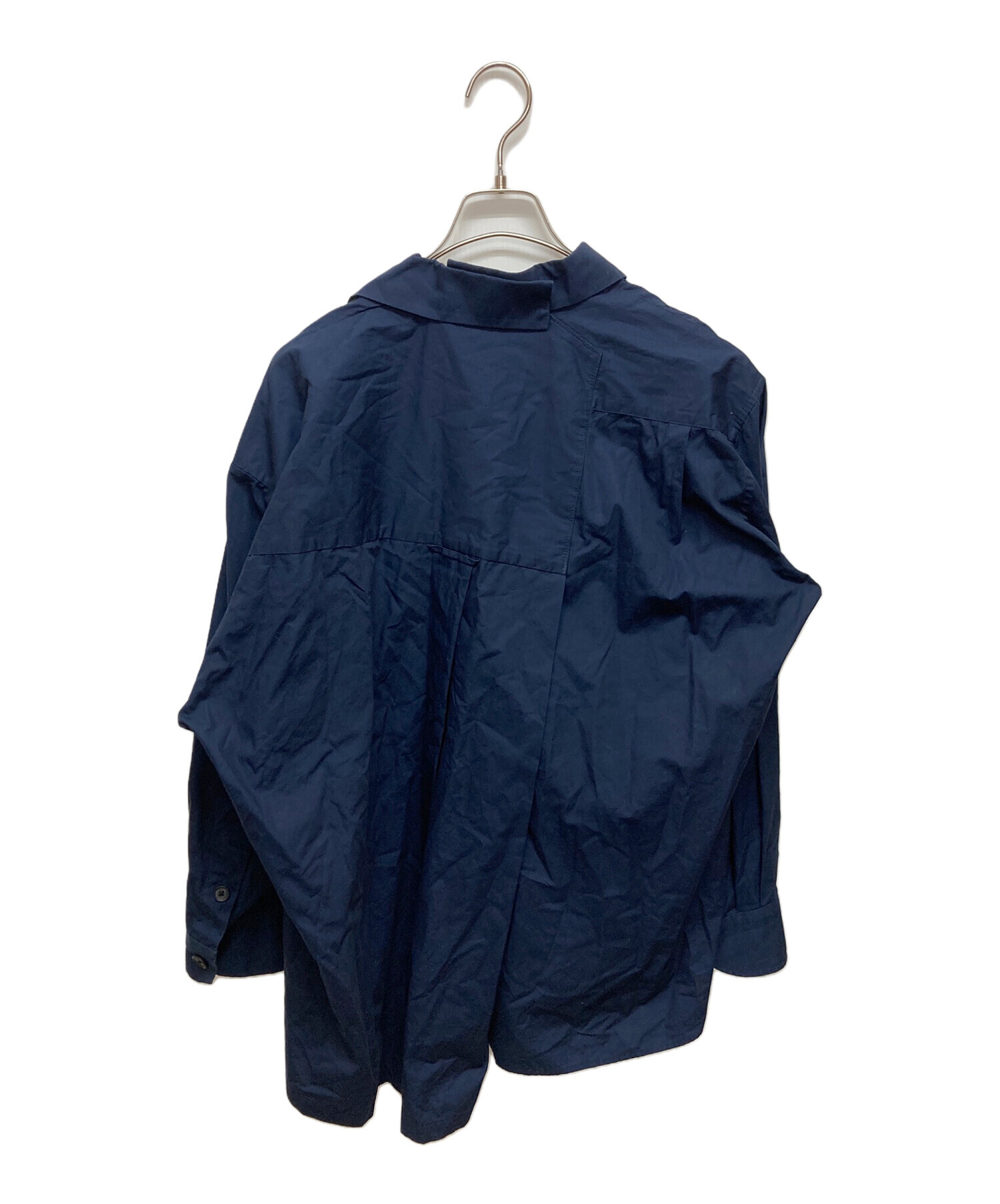 中古・古着通販】KOLOR (カラー) ドッキングシャツ ネイビー サイズ