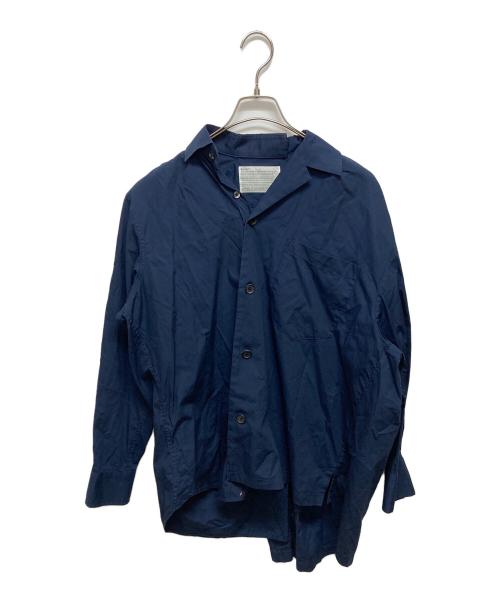 kolor ドッキングシャツ 中古・古着通販】KOLOR (カラー) ドッキングシャツ ネイビー サイズ