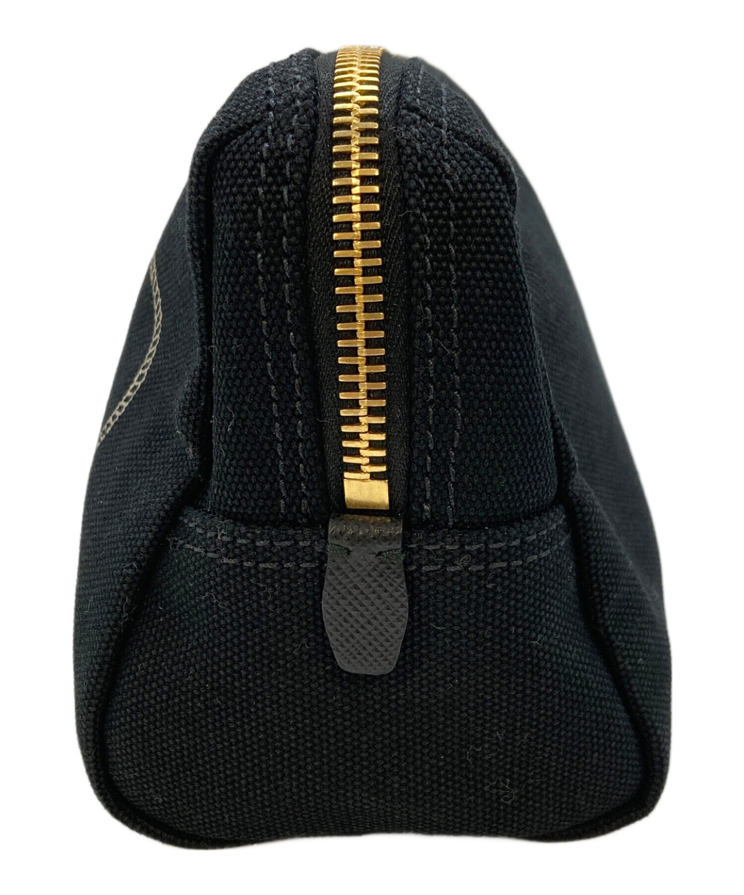 ■新品同様■ PRADA プラダ カナパ キャンバス メイクポーチ マルチケース 小物入れ レディース メンズ ブラック系 FS9102 PRADA（プラダ） ポーチ CANAPA カナパ 1NA021 20L レディース 小物