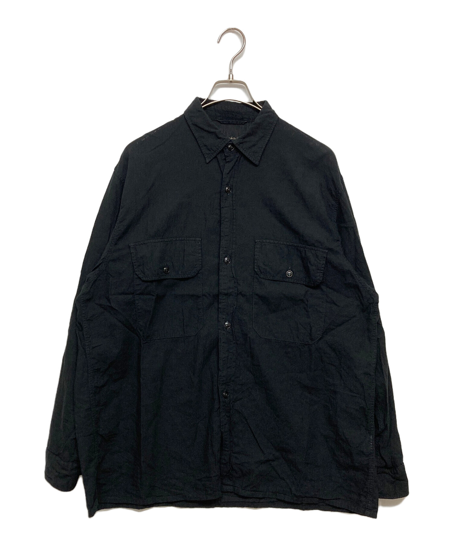 中古・古着通販】COMOLI (コモリ) ベタシャン CPOシャツ ブラック
