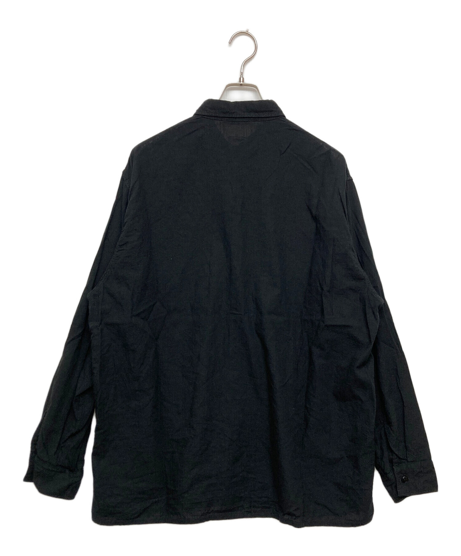 中古・古着通販】COMOLI (コモリ) ベタシャン CPOシャツ ブラック 中古・古着通販】COMOLI (コモリ) ベタシャン CPOシャツ ブラック