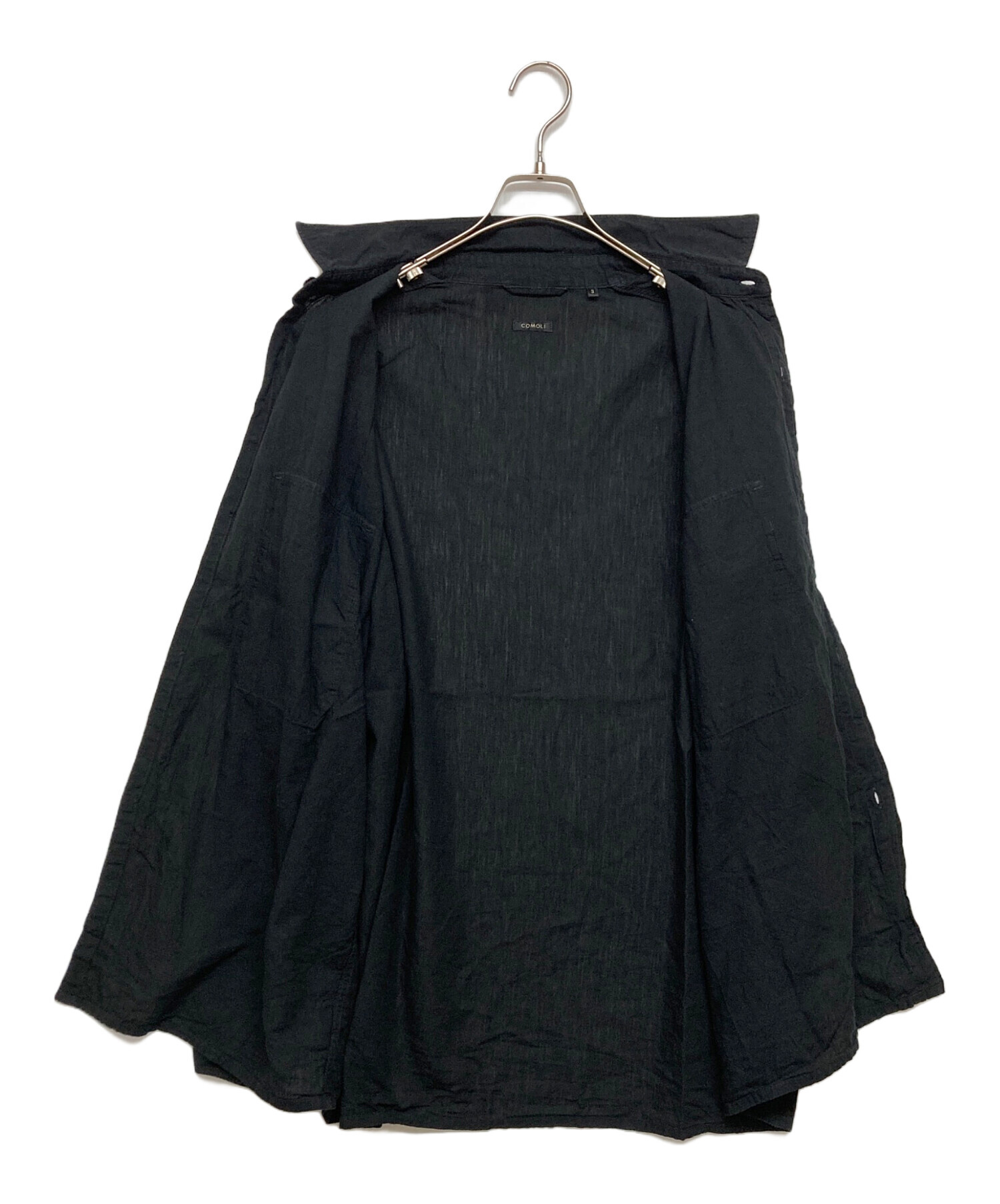 中古・古着通販】COMOLI (コモリ) ベタシャン CPOシャツ ブラック