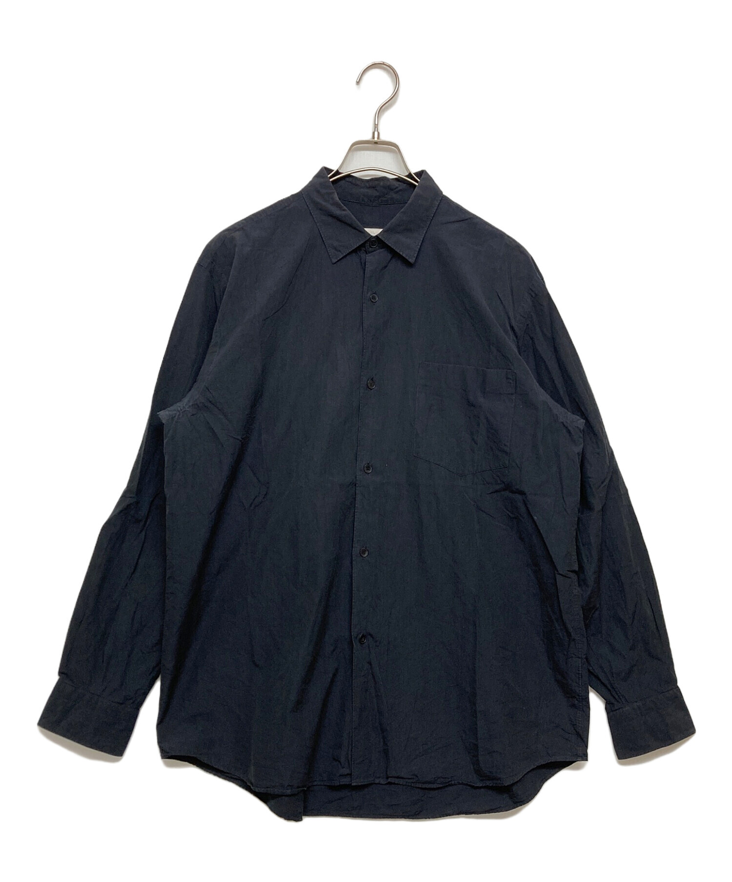 中古・古着通販】COMOLI (コモリ) コモリシャツ ネイビー サイズ:SIZE3