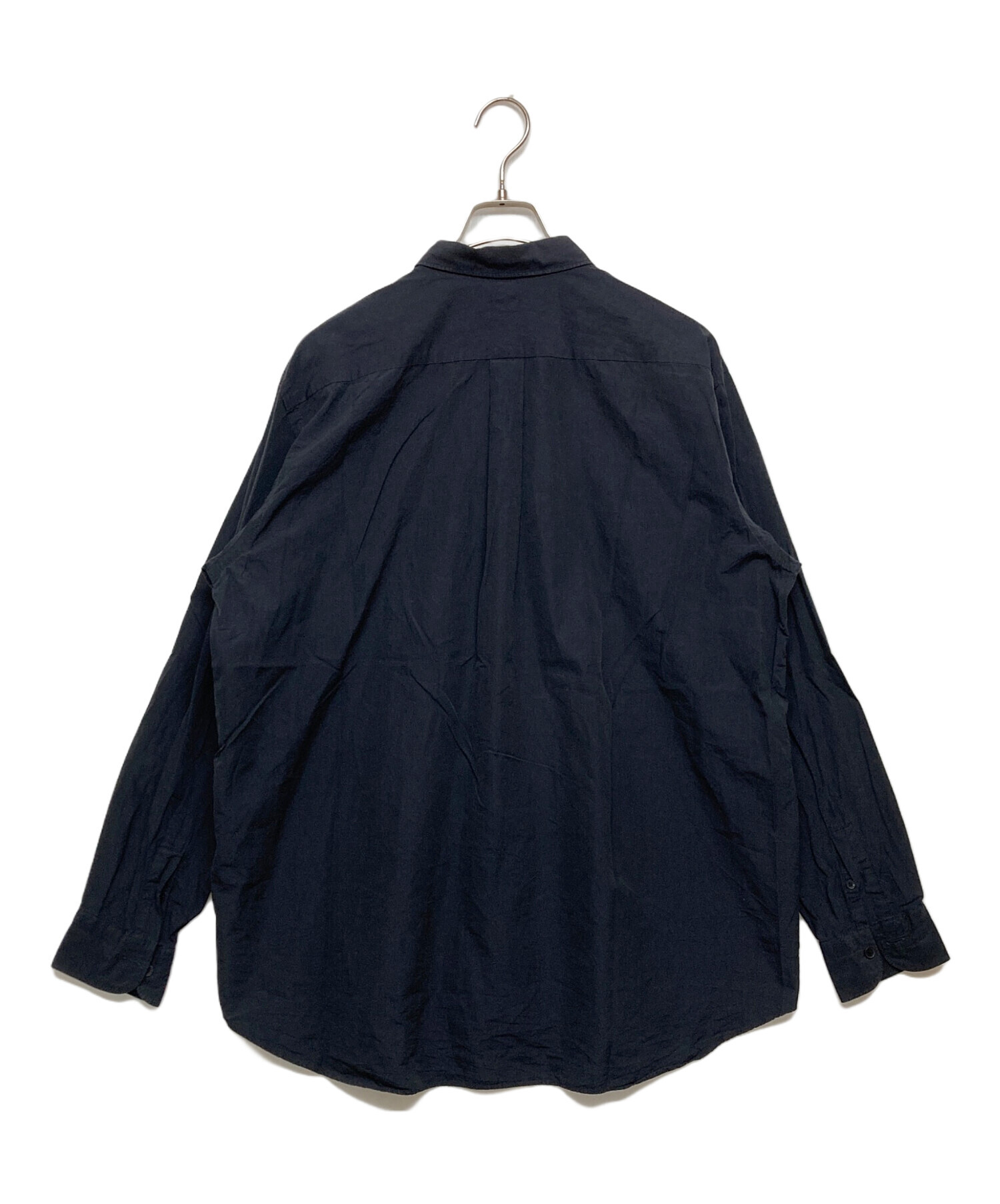 碑文谷　新品未使用19aw 旧型コモリシャツ ネイビー Q03-02001 中古・古着通販】COMOLI (コモリ) コモリシャツ ネイビー サイズ:SIZE3