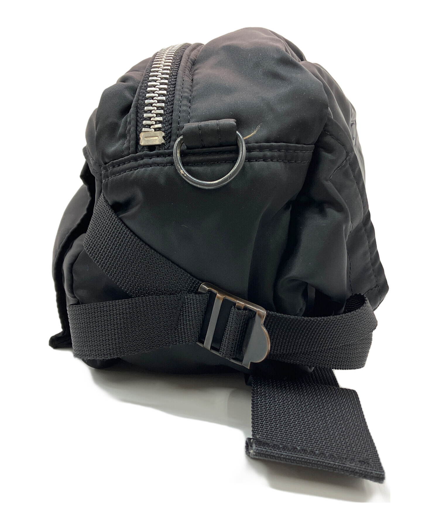 PORTER ボディバッグ ブラック デニム　中古美品 中古・古着通販】PORTER (ポーター) HIP BAG/ボディーバッグ ブラック