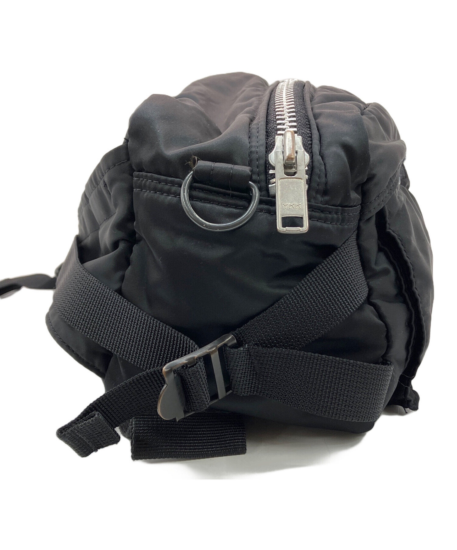 PORTER ボディバッグ ブラック デニム　中古美品 中古・古着通販】PORTER (ポーター) HIP BAG/ボディーバッグ ブラック