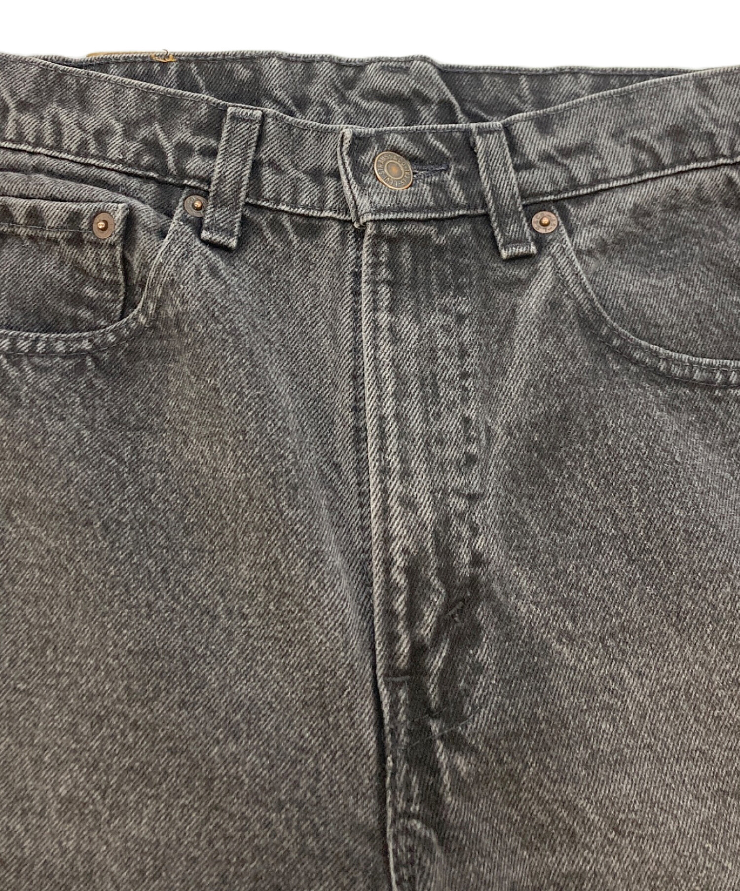 90s Levi's 609 W31/L32 補修済み 中古・古着通販】LEVI'S (リーバイス) 90S 後染 ブラックデニムパンツ