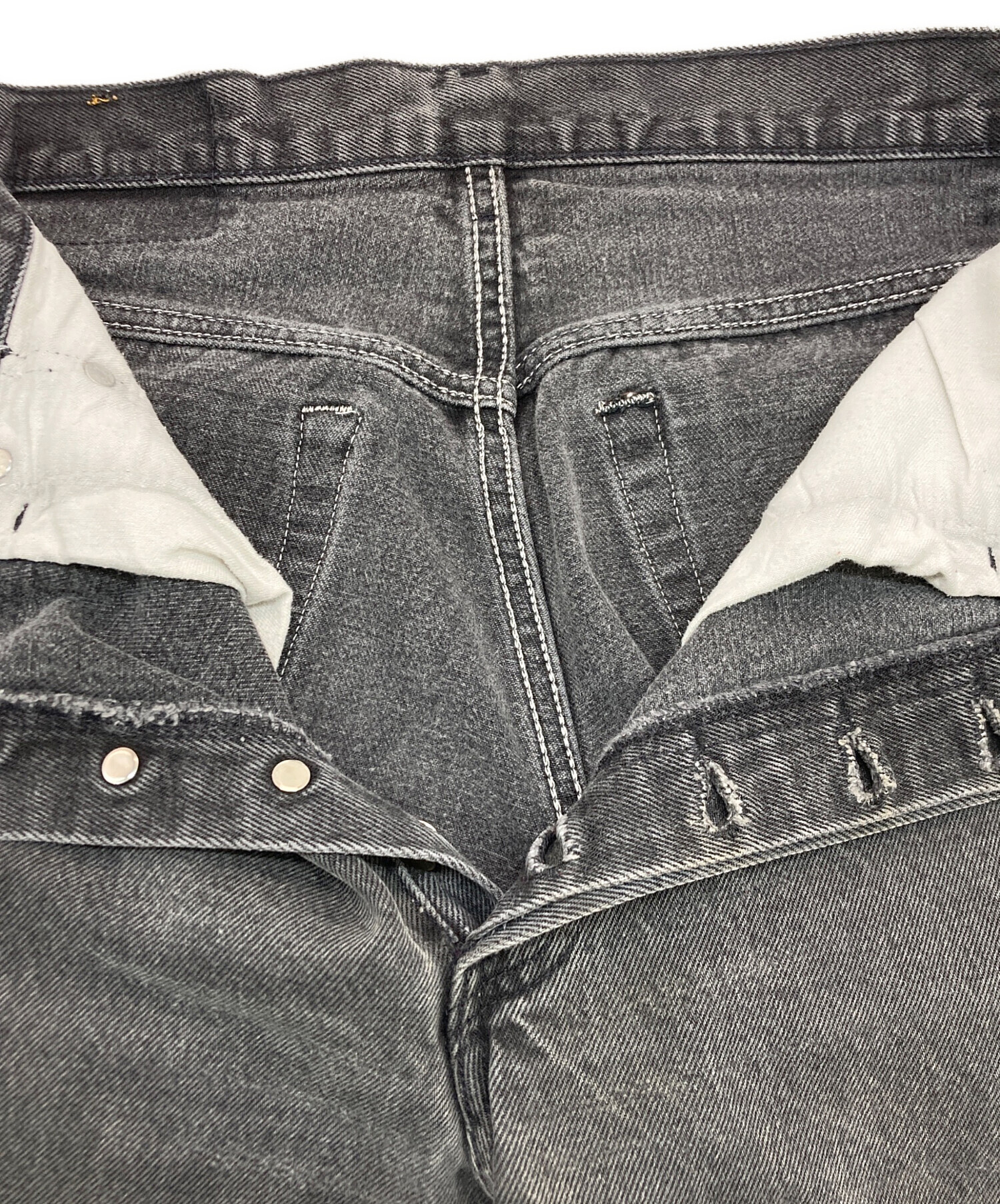 中古・古着通販】LEVI'S (リーバイス) 90S 後染 ブラックデニムパンツ