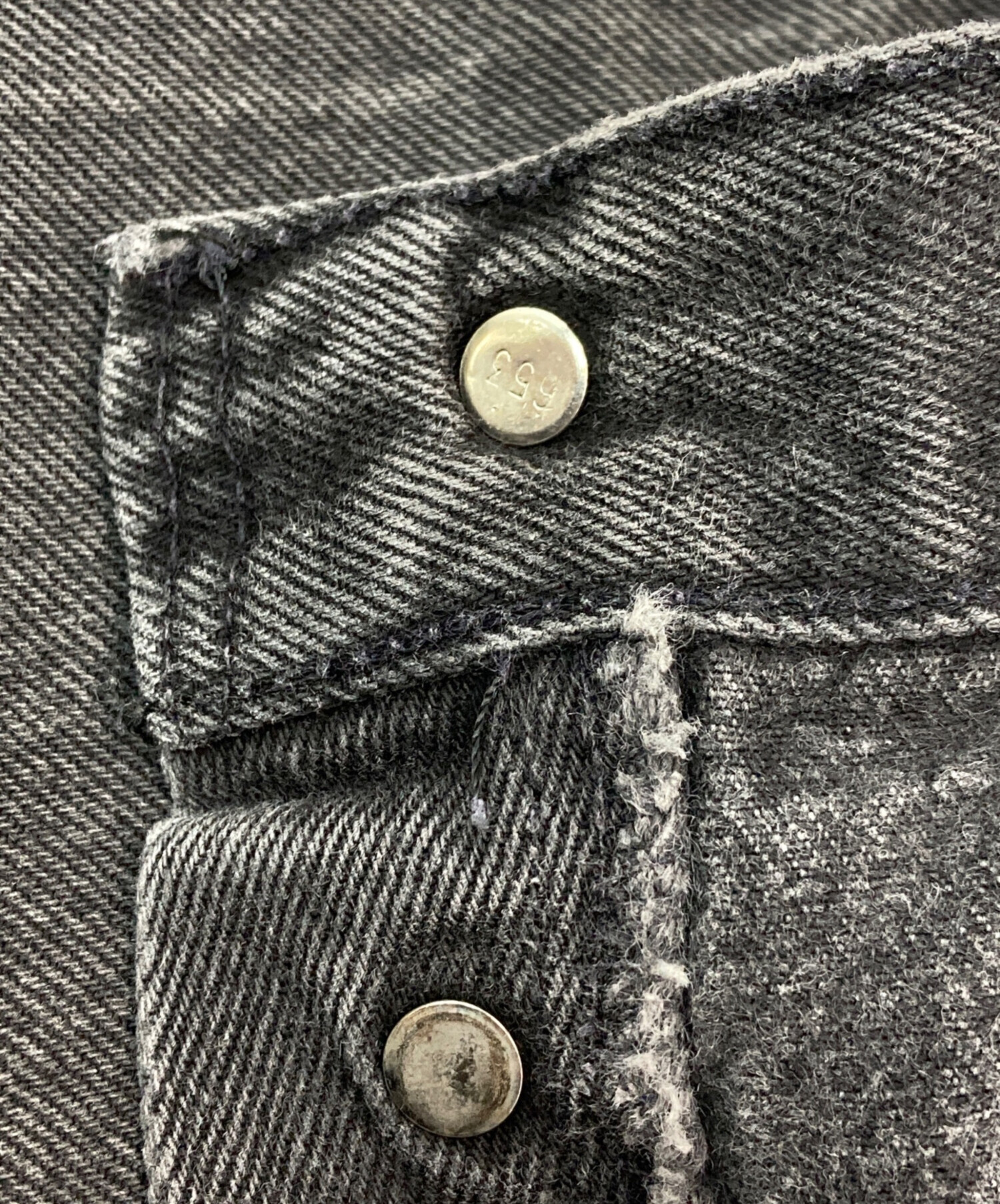 リーバイス　黒シャンスタイル　ごま塩　パンツ　W32 中古・古着通販】LEVI'S (リーバイス) 90S 後染 ブラックデニムパンツ