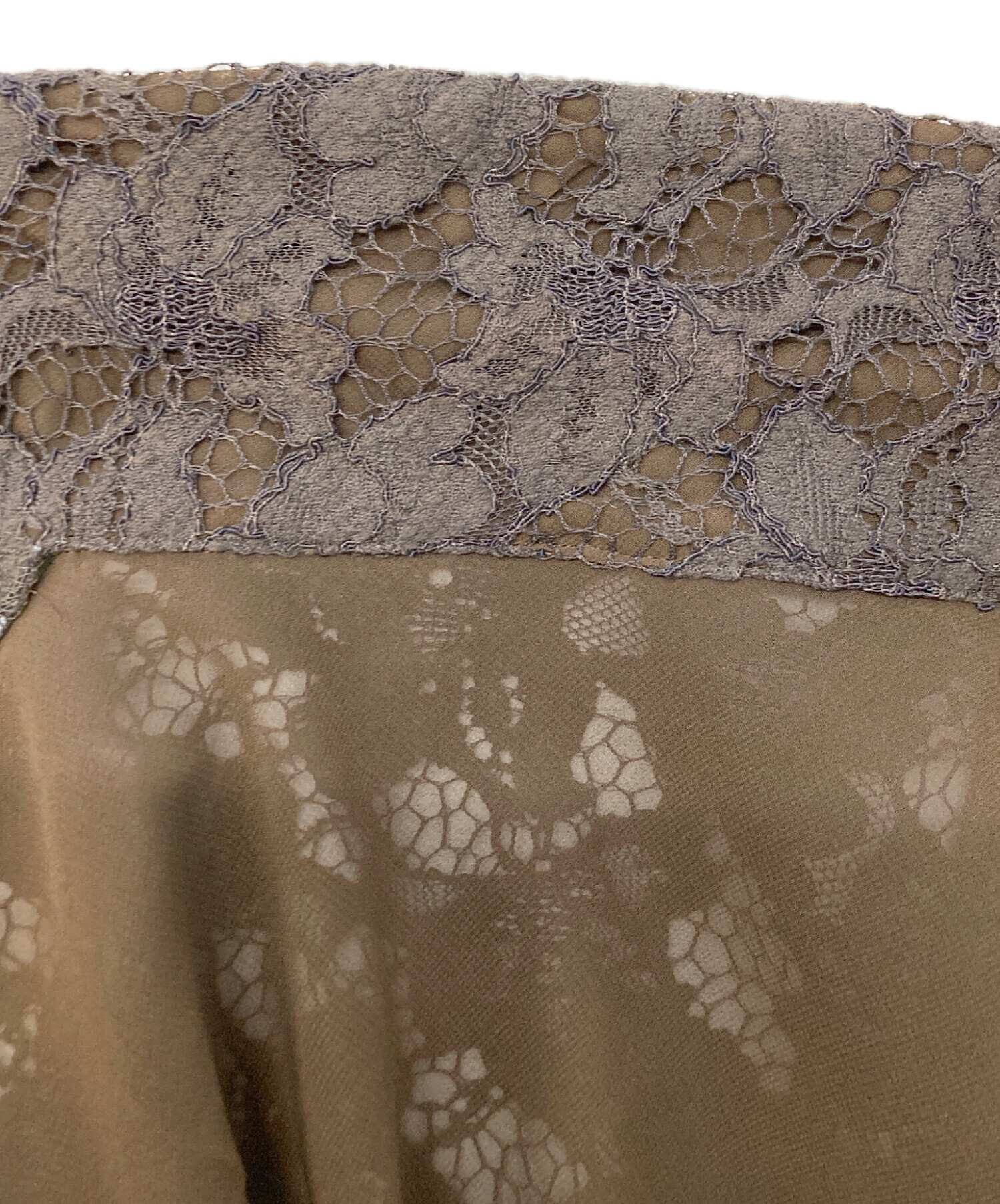 中古・古着通販】Noble (ノーブル) レースオーバージャケット グレー