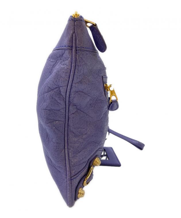 激レア★最終価格Balenciagaパープル BIGスタッズジャイアント Balenciaga Motocross Giant Covered Brogues City Bag - Purple
