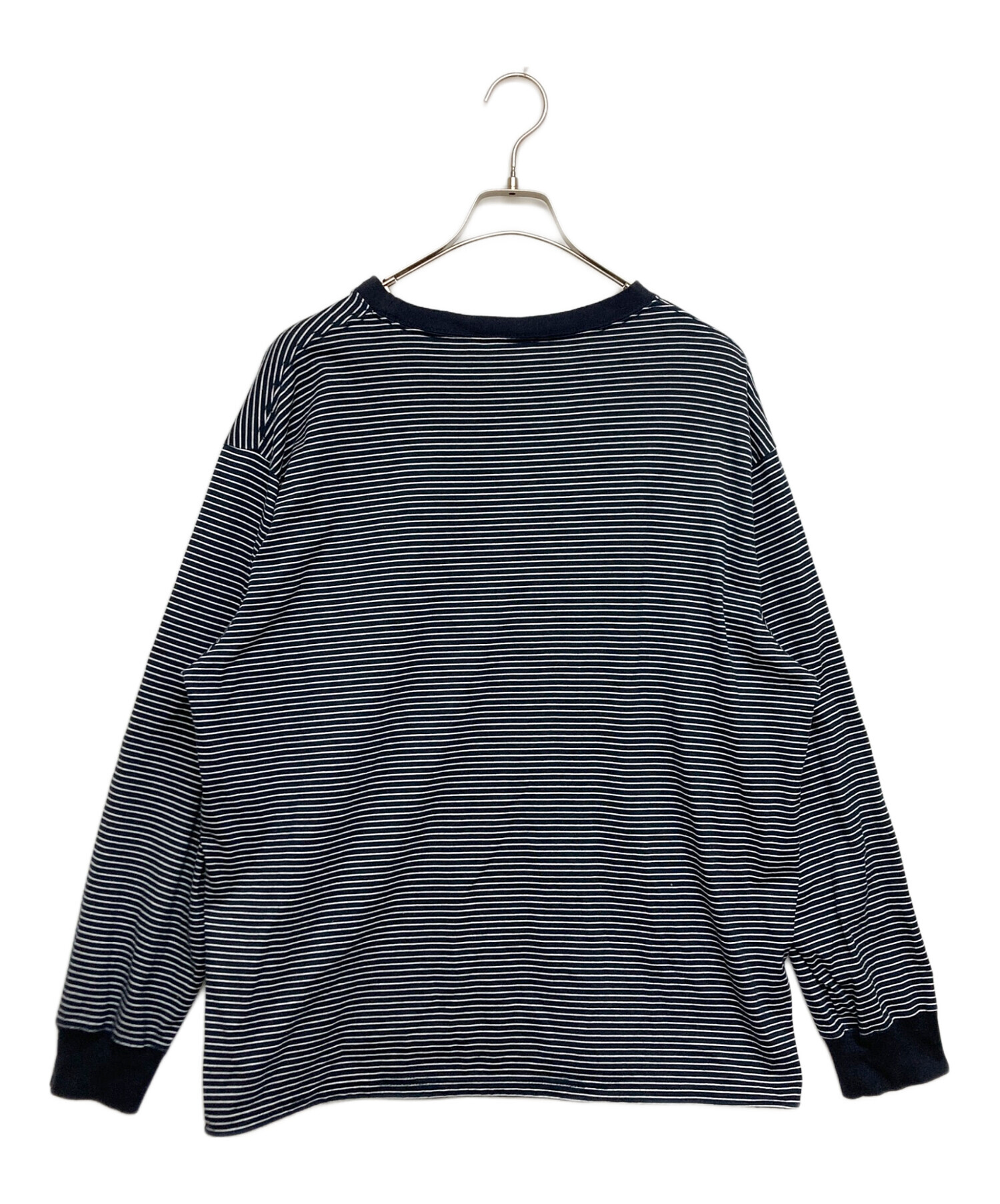 極美品　OPTSTUFF DRAWSTRING BORDER T-SHIRT 中古・古着通販】OPTSTUFF (オプトスタフ) DRAWSTRING BORDER T-SHIRT