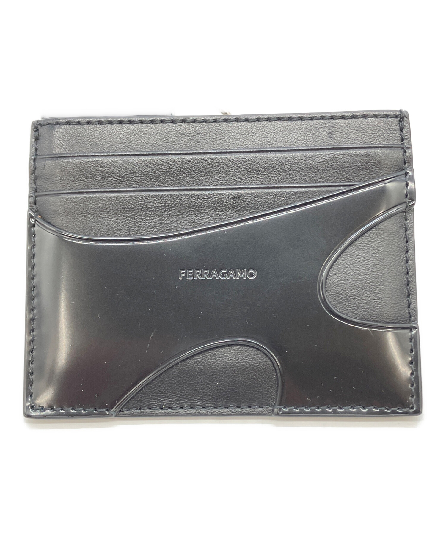 フェラガモ　Salvatore Ferragamo ケース　未使用 中古・古着通販】Ferragamo (フェラガモ) カードケース ブラック