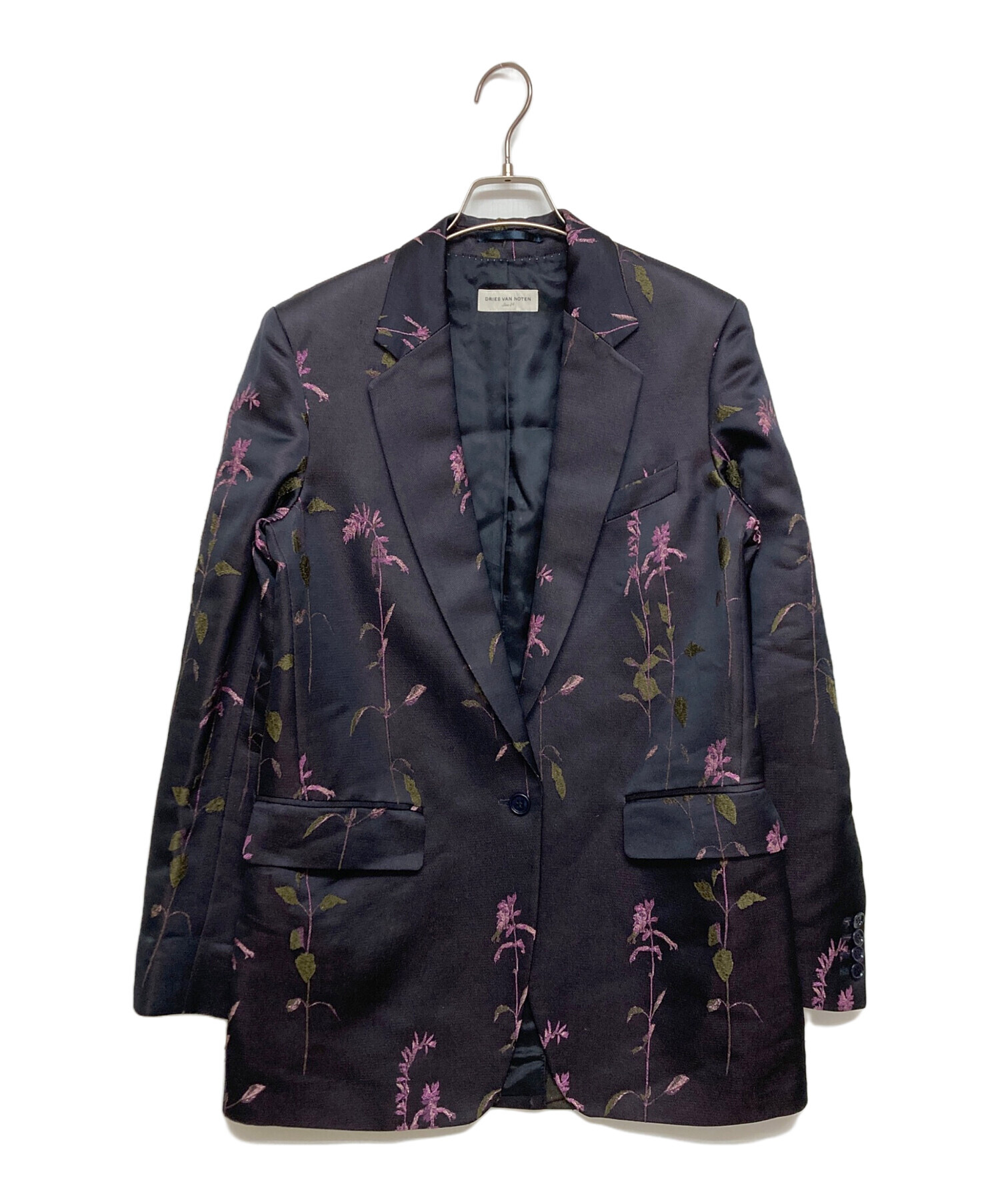DRIES VAN NOTEN テーラードジャケット リバーシブル 中古・古着通販】DRIES VAN NOTEN (ドリスヴァンノッテン) 刺繍