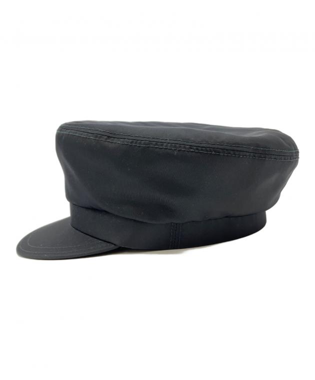 中古・古着通販】PRADA (プラダ) リナイロンキャスケット ブラック