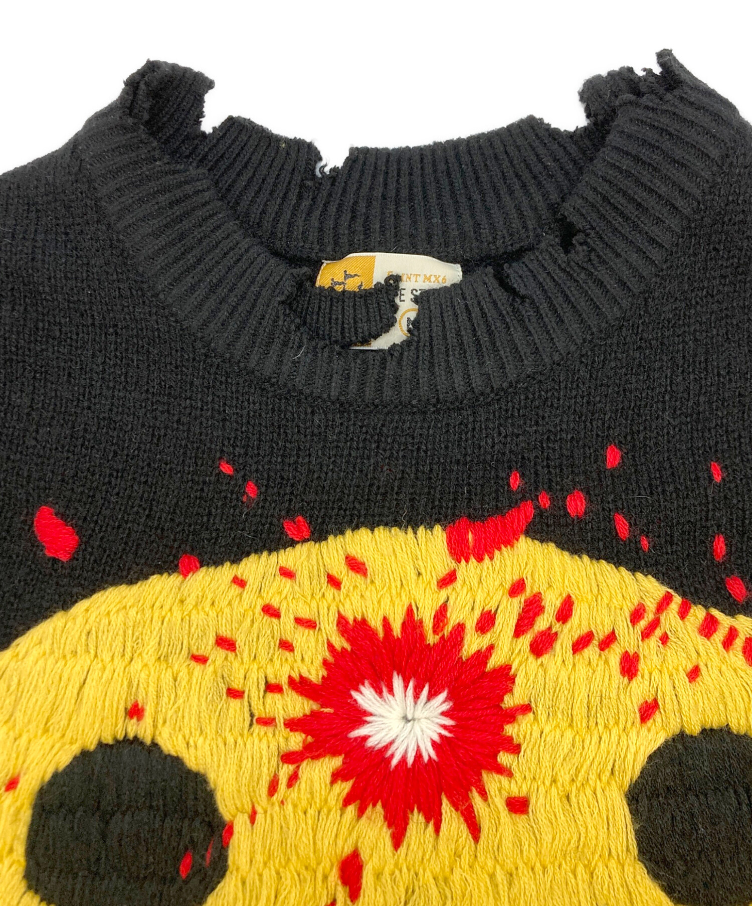 中古・古着通販】SAINT MICHAEL (セントマイケル) CP CREW KNITSMILE