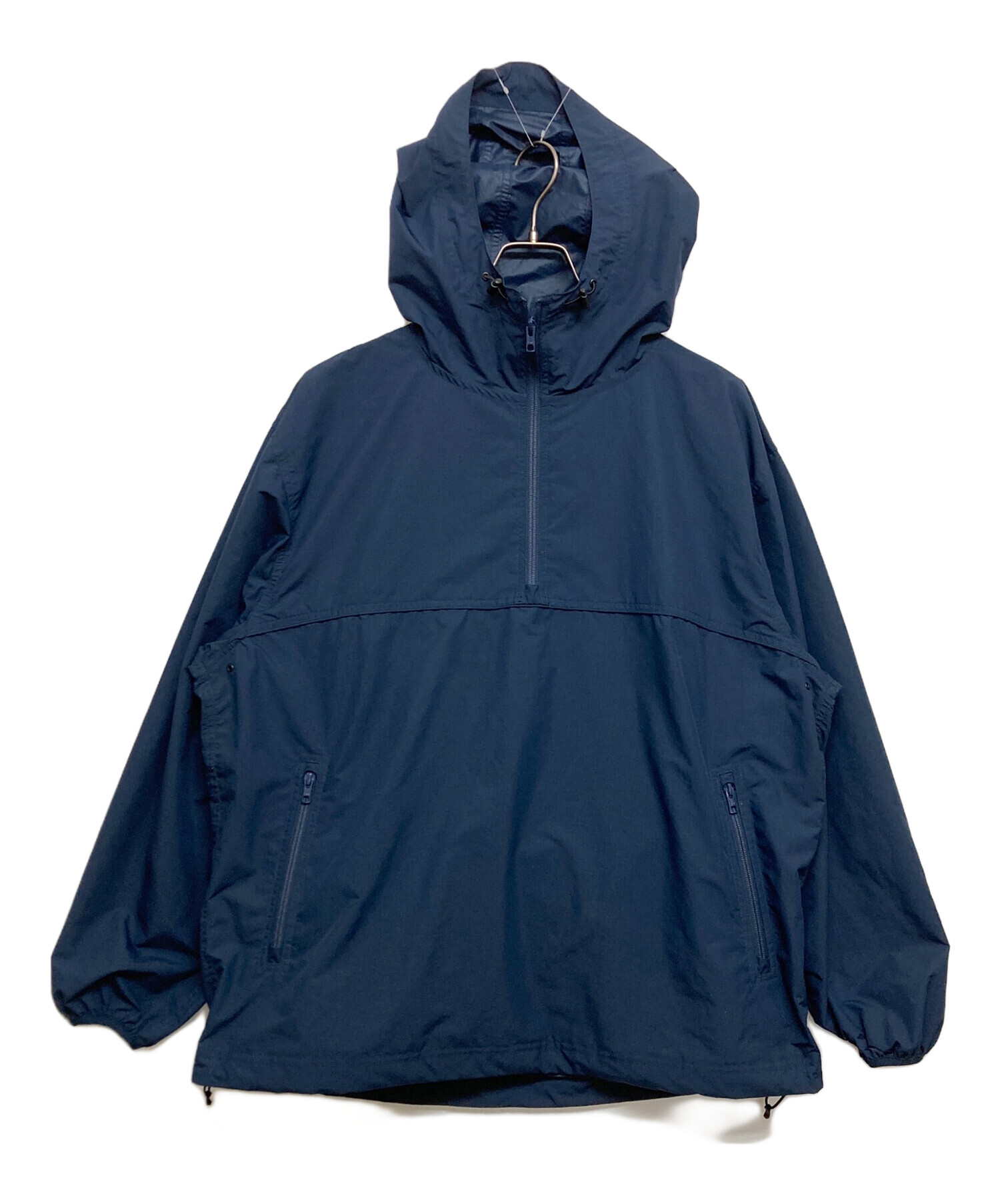ジャケット・アウター everyone compact anorak 2.0 L 中古・古着通販】everyone (エブリワン) compact anorak ネイビー