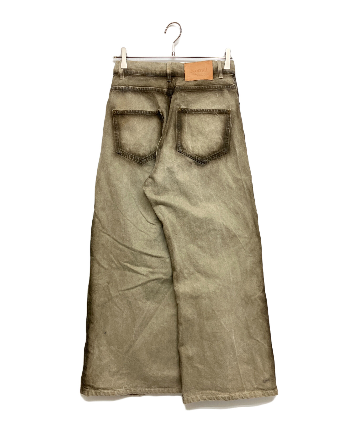 中古・古着通販】Nomat (ノマット) Tucked Denim Jeans グリーン 中古・古着通販】Nomat (ノマット) Tucked Denim Jeans グリーン