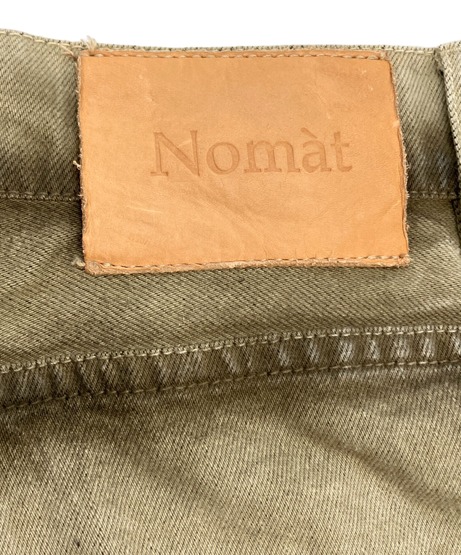 中古・古着通販】Nomat (ノマット) Tucked Denim Jeans グリーン