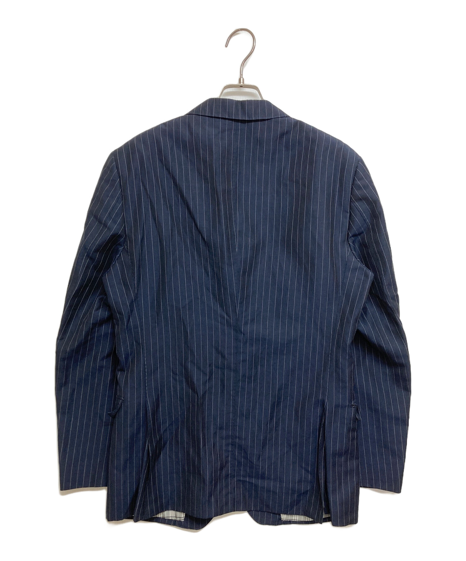 バーバリー BLACK LABEL ネイビー テーラードジャケット Lサイズ 中古・古着通販】BURBERRY BLACK LABEL (バーバリーブラックレーベル