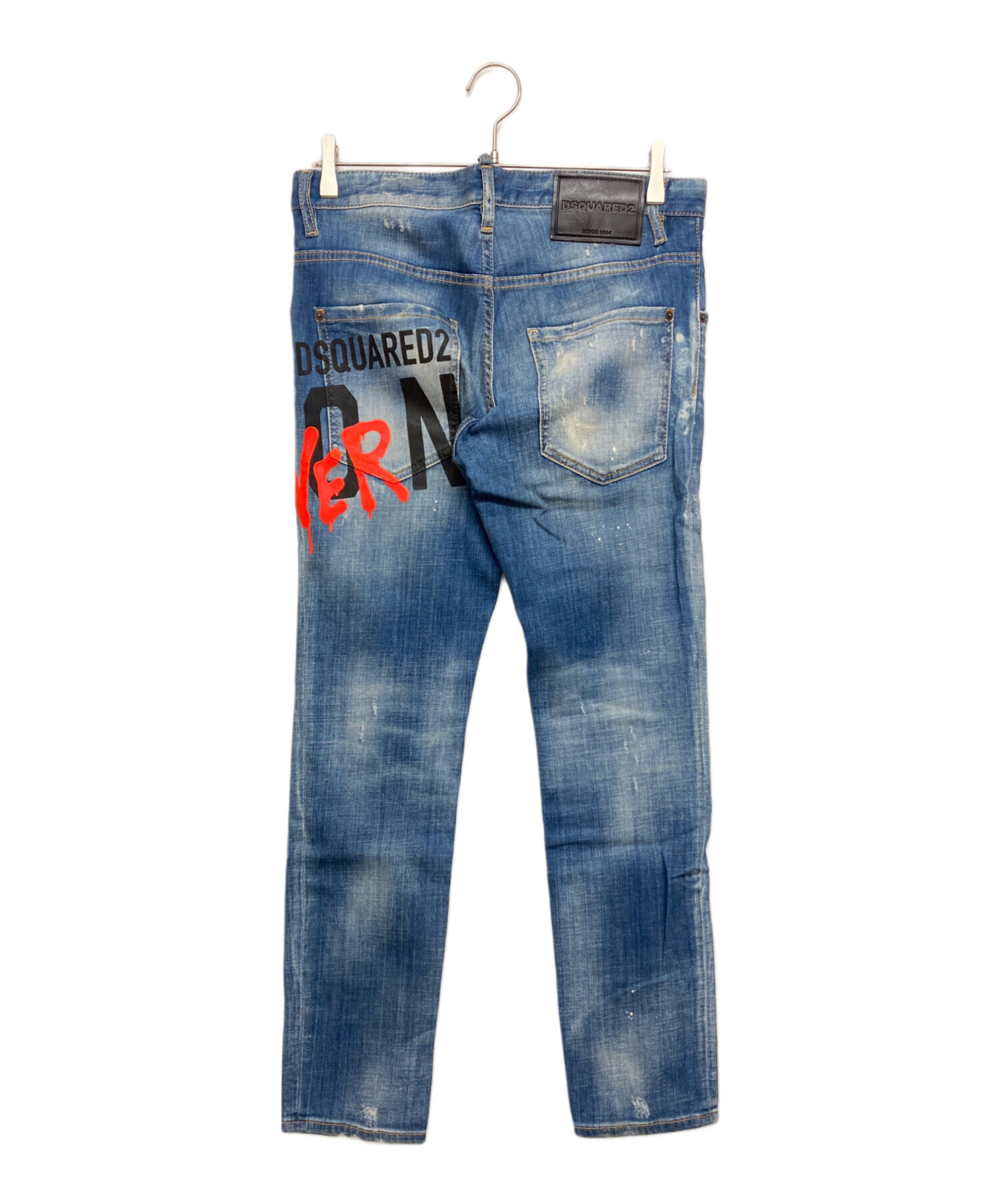 も*ん様 美品！オシャレ！値下げ！ DSQUARED2 ICONデニム　ジャケッ 中古・古着通販】DSQUARED2 (ディースクエアード) ICON SKATER JEAN