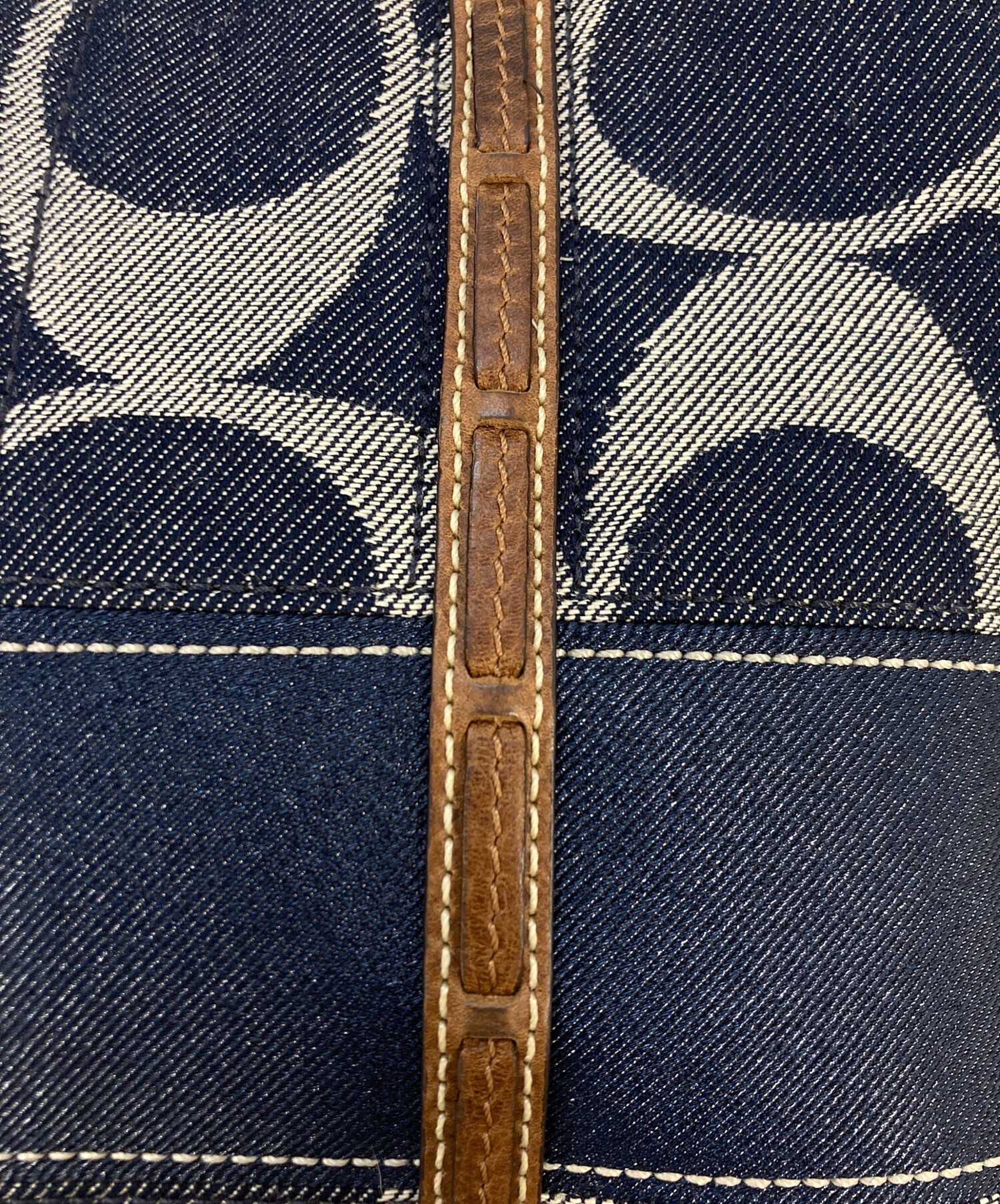 中古・古着通販】COACH (コーチ) デニムトートバッグ インディゴ