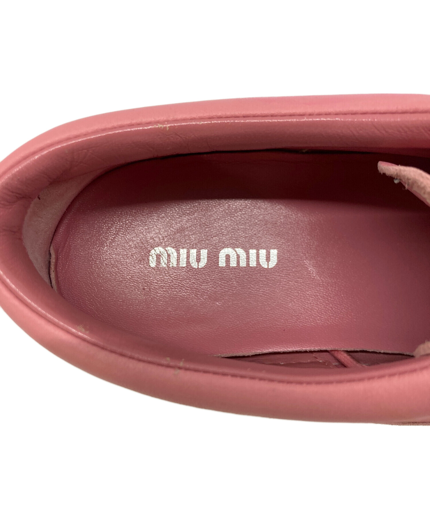 中古・古着通販】MIU MIU (ミュウミュウ) スニーカー ピンク サイズ 