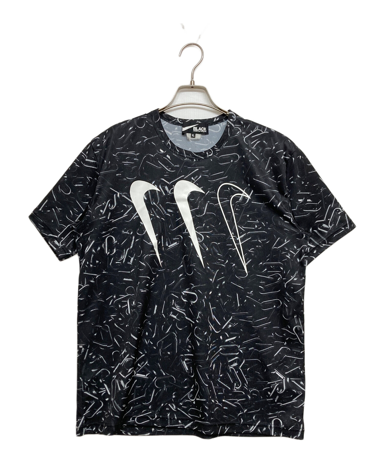 BLACK XXL タグ付き新品未使用品 コラボTシャツ ブラックコムデギャルソン×NIKE COMME GARCONS ブラックコムデギャルソン×ナイキ GARCONS des トップス