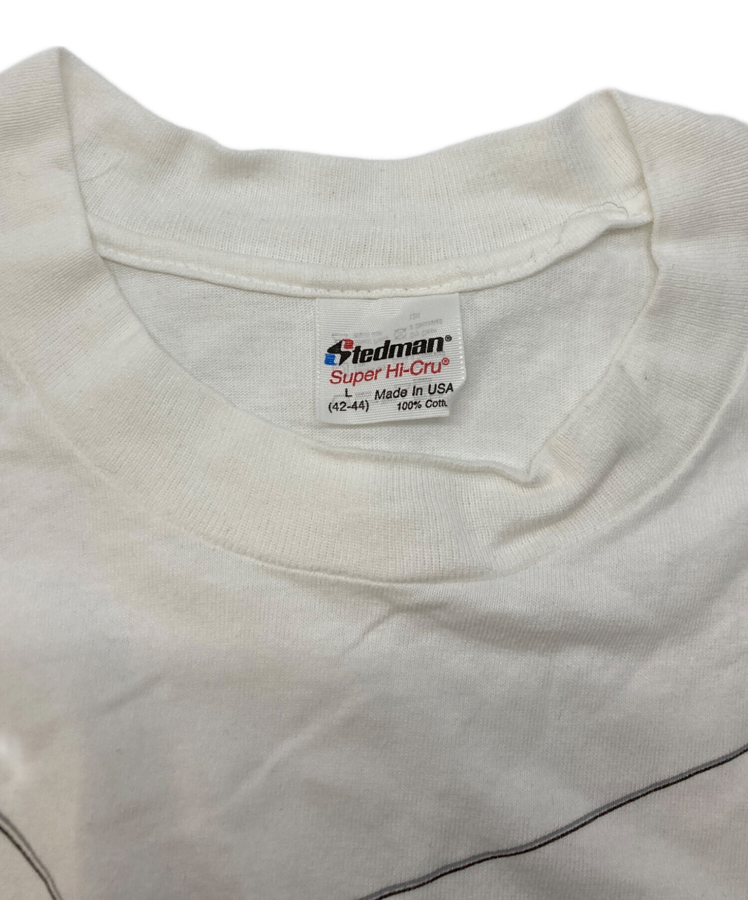 中古・古着通販】Stedman (ステッドマン) プリントTシャツ ホワイト 