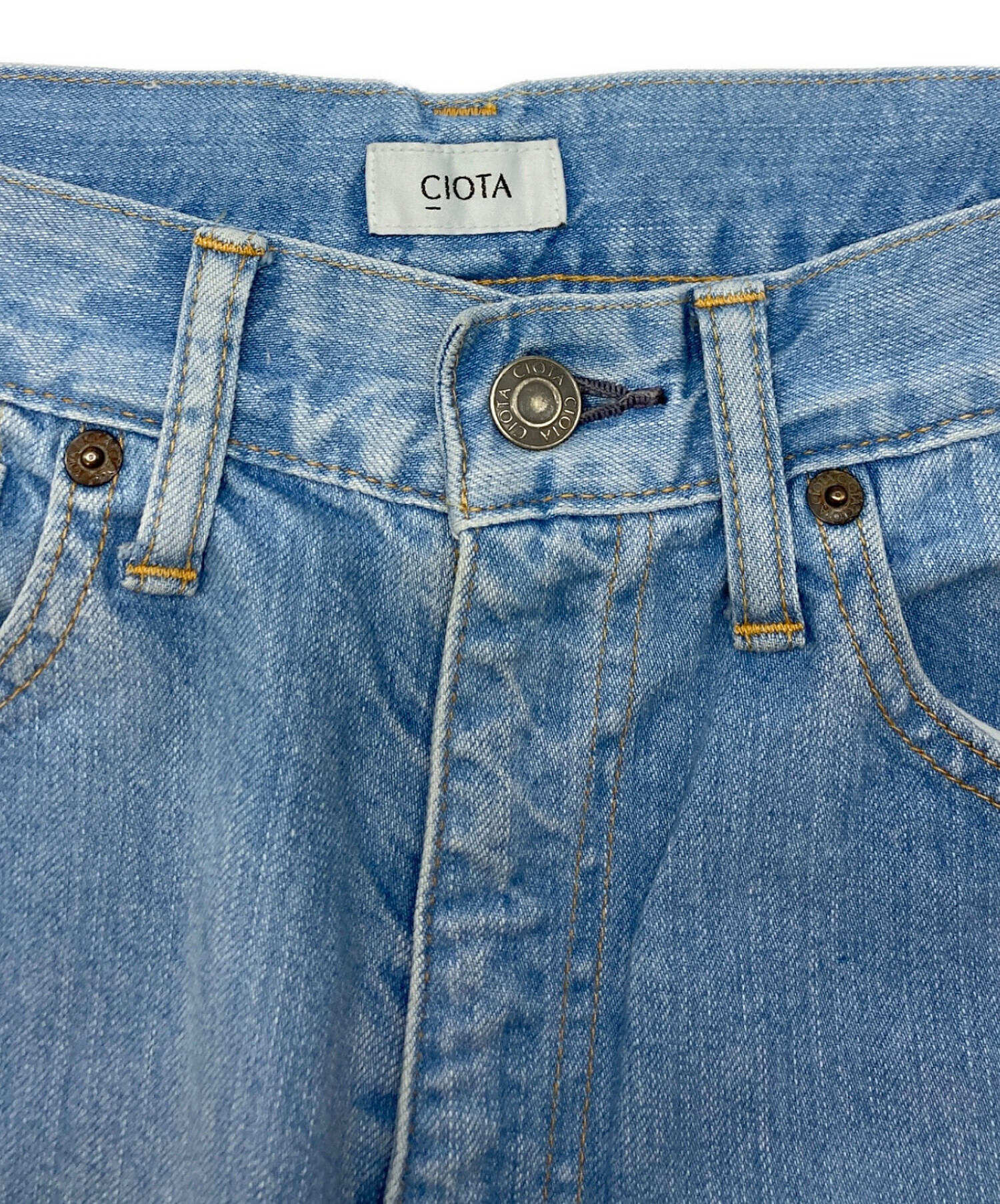 CIOTA シオタ デニムパンツ M 紺 【古着】【中古】【送料無料】 中古・古着通販】CIOTA (シオタ) デニムパンツ インディゴ サイズ