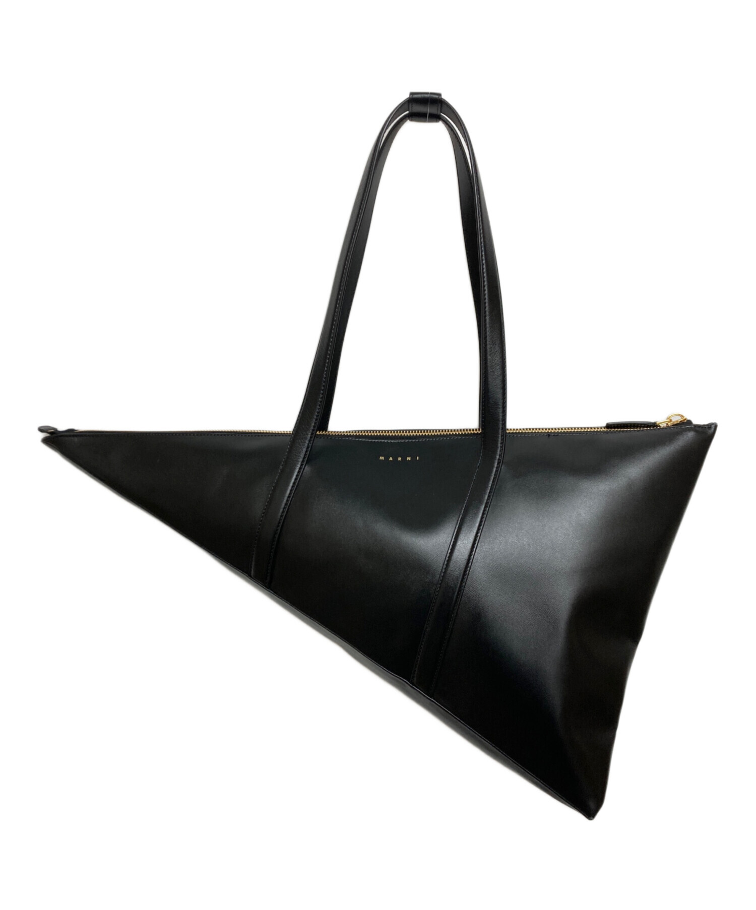 美品】MARNI マルニ PRISMAプリズマ レザー ショルダーバッグ 黒 中古 