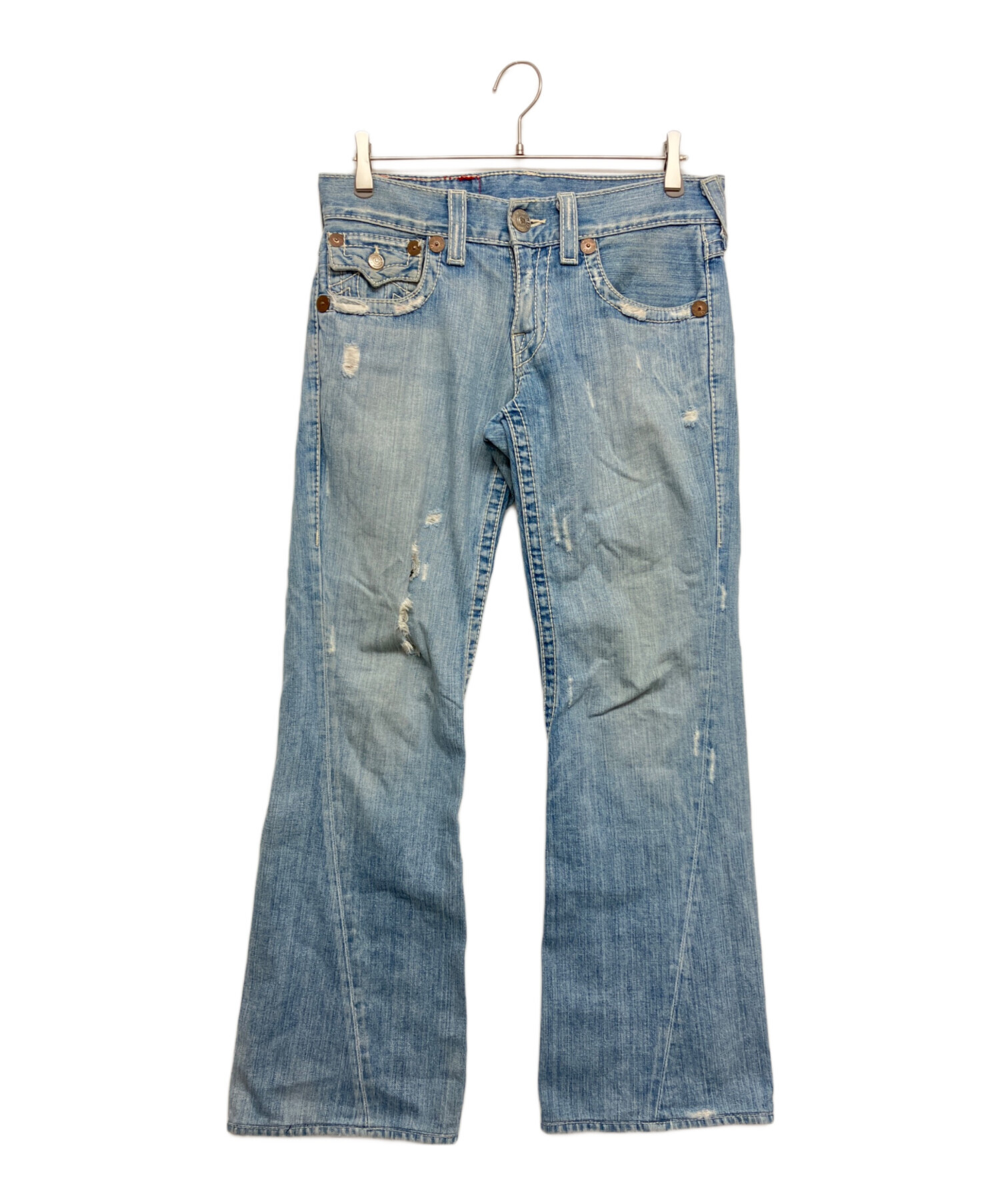 中古・古着通販】TRUE RELIGION (トゥルー レリジョン) ダメージフレア