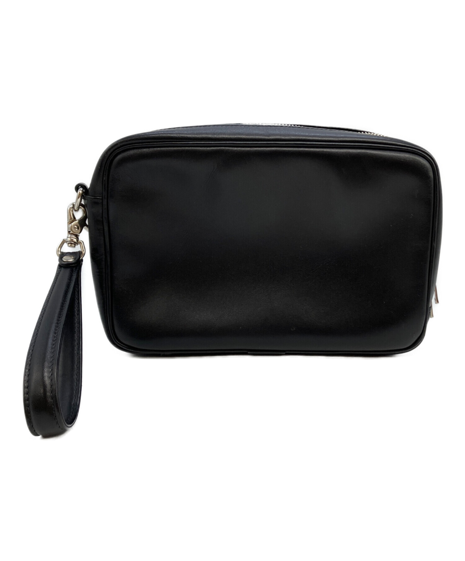 PORTERレザー クラッチバッグ PORTER◇セカンドバッグ/レザー/BLK/無地 
