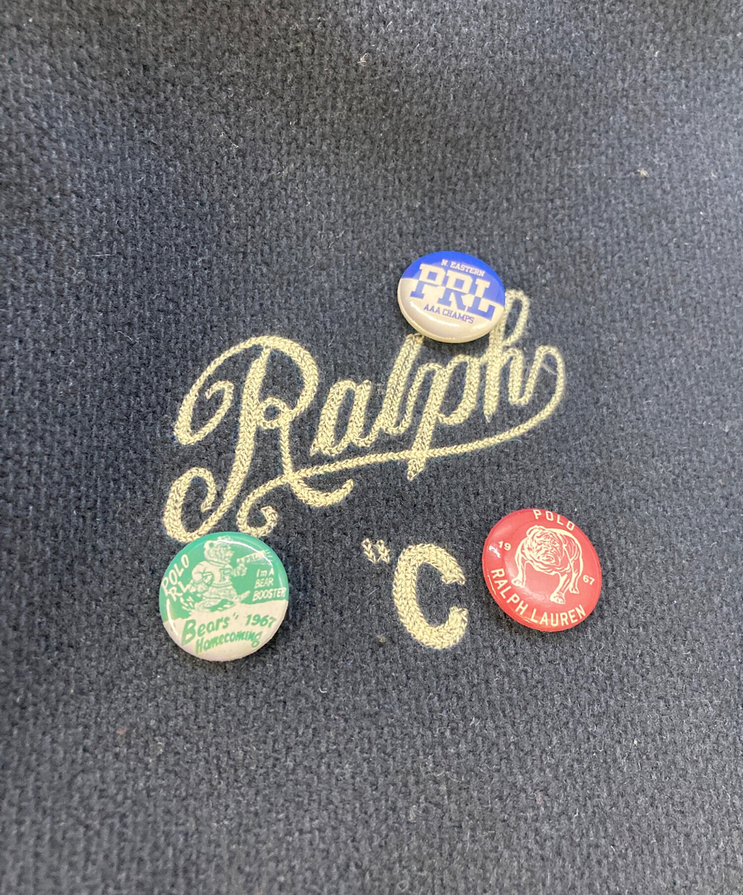 【美品】POLO RALPH LAUREN レターマンジャケット ワッペン 刺繍 中古・古着通販】POLO RALPH LAUREN (ポロ・ラルフローレン) ウール