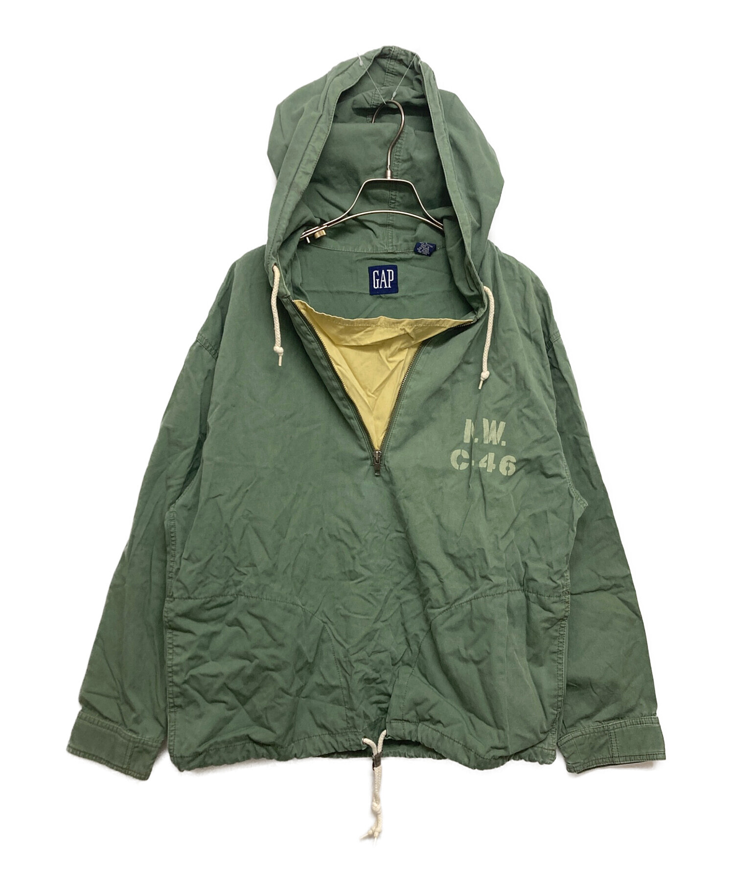 中古・古着通販】GAP (ギャップ) アノラックパーカー グリーン サイズ