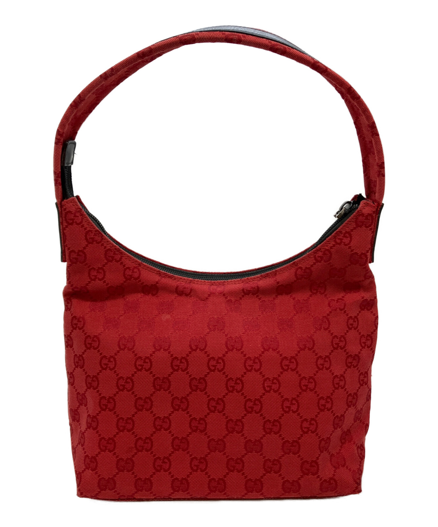 中古・古着通販】GUCCI (グッチ) GGキャンバス ハンドバッグ レッド 