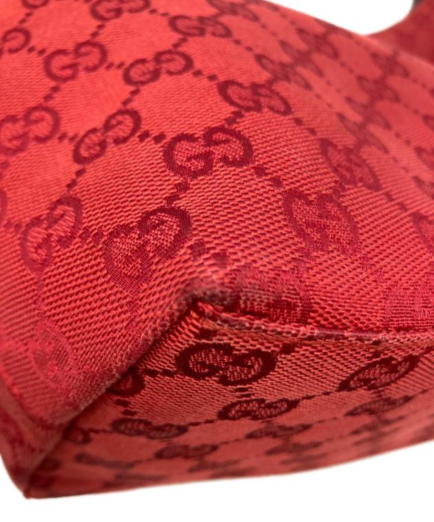 中古・古着通販】GUCCI (グッチ) GGキャンバス ハンドバッグ レッド