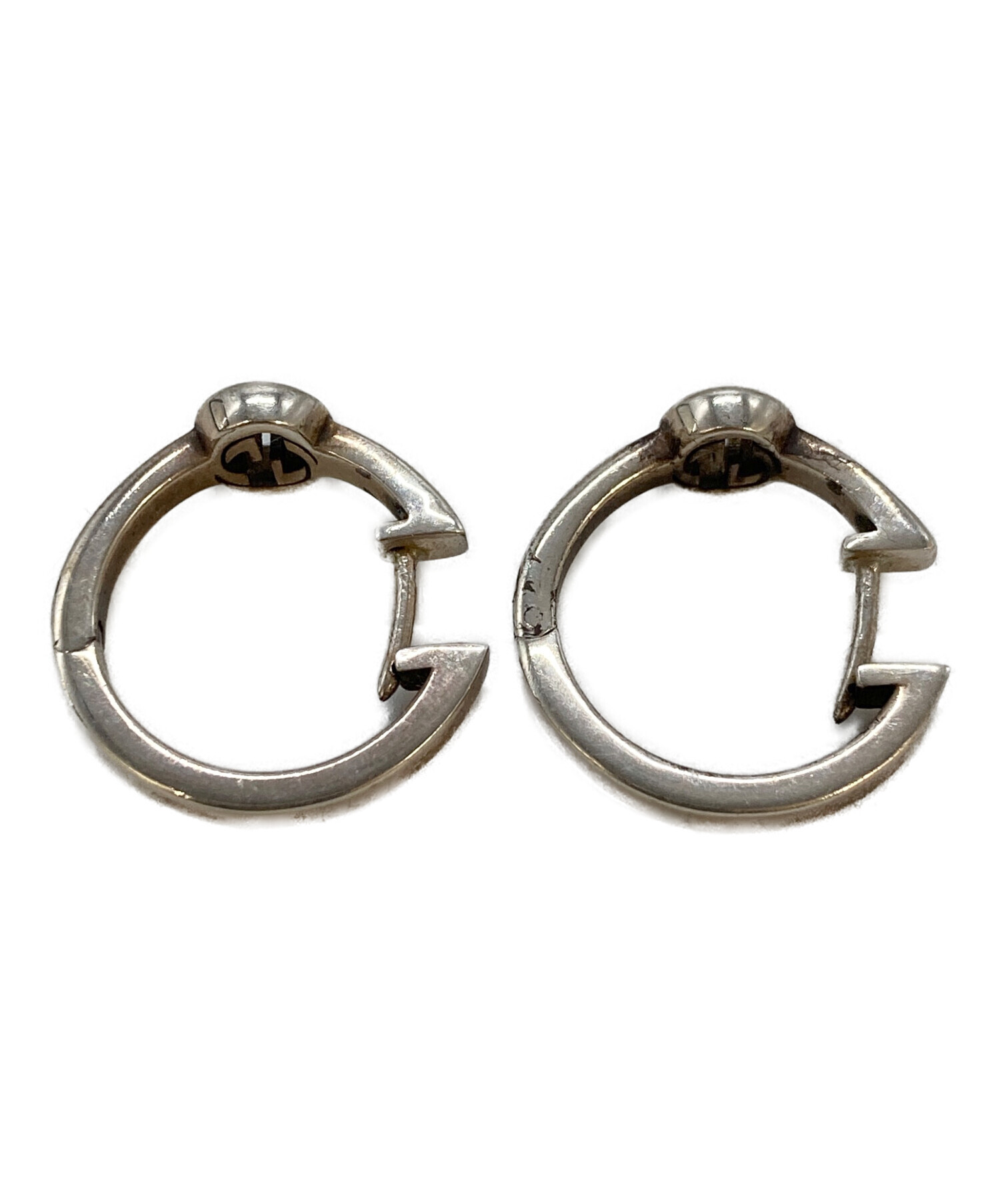 中古・古着通販】GUCCI (グッチ) インターロッキング フープピアス