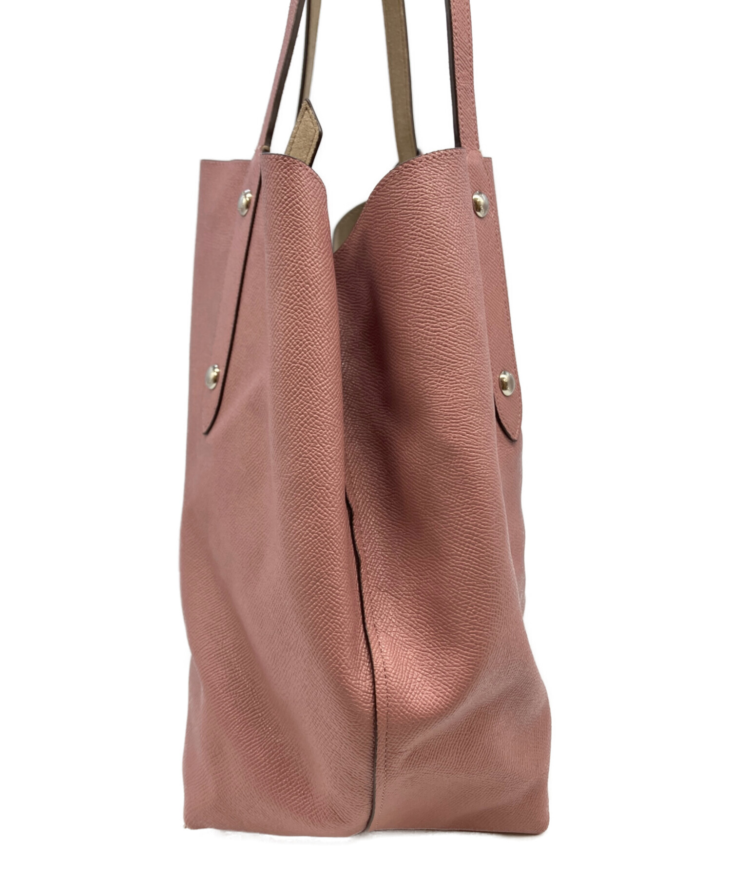 中古・古着通販】COACH (コーチ) リバーシブルトートバッグ ピンク