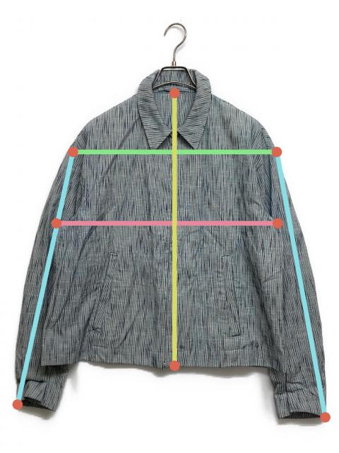 中古・古着通販】KUON (クオン) 藍染め スラブコットン ジップ