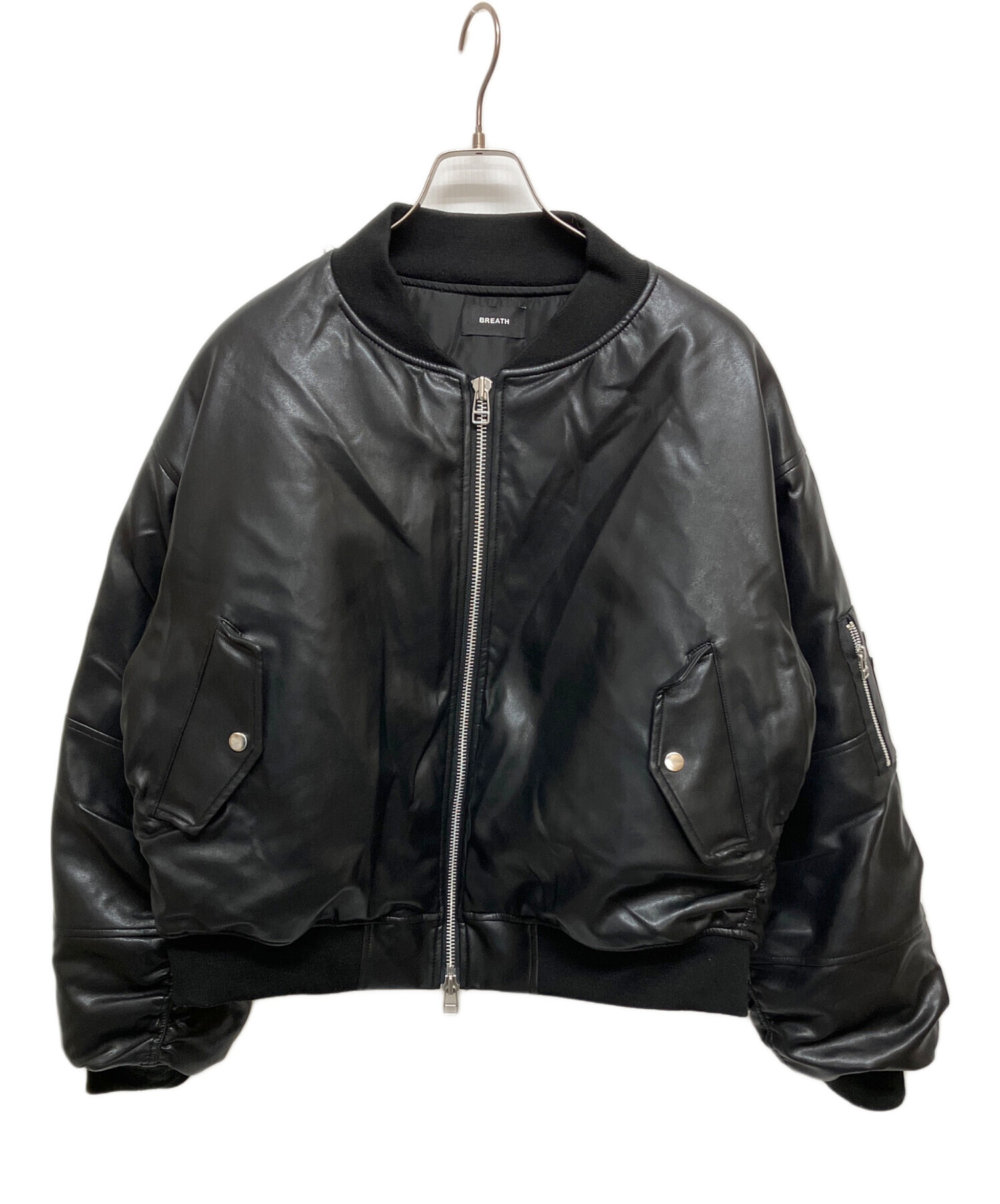 中古・古着通販】BREATH (ブレス) フェイクレザージャケット BR25AW