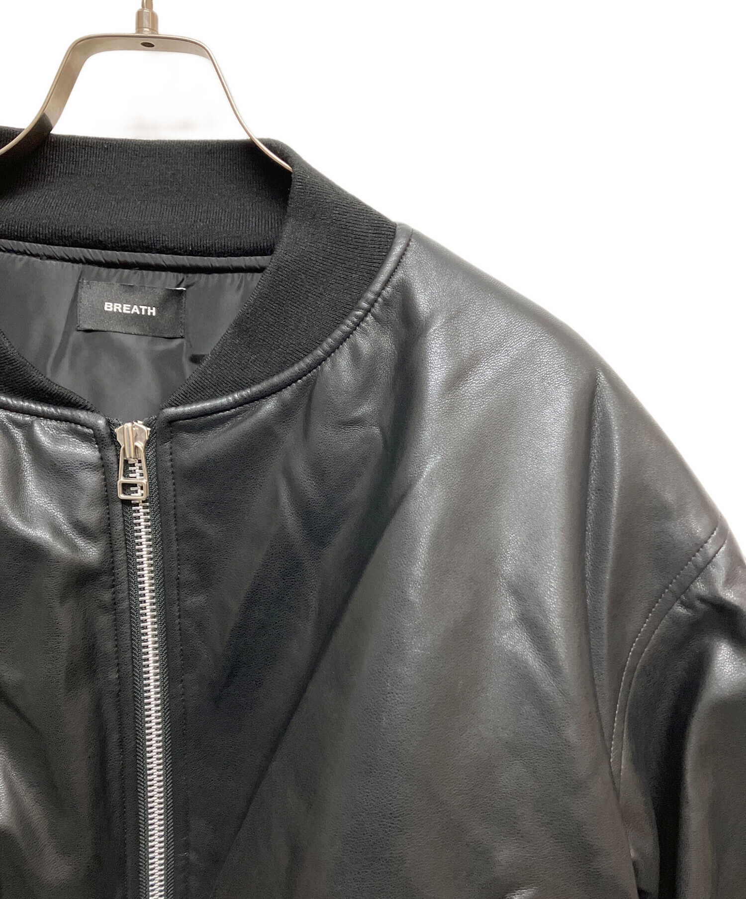 中古・古着通販】BREATH (ブレス) フェイクレザージャケット BR25AW