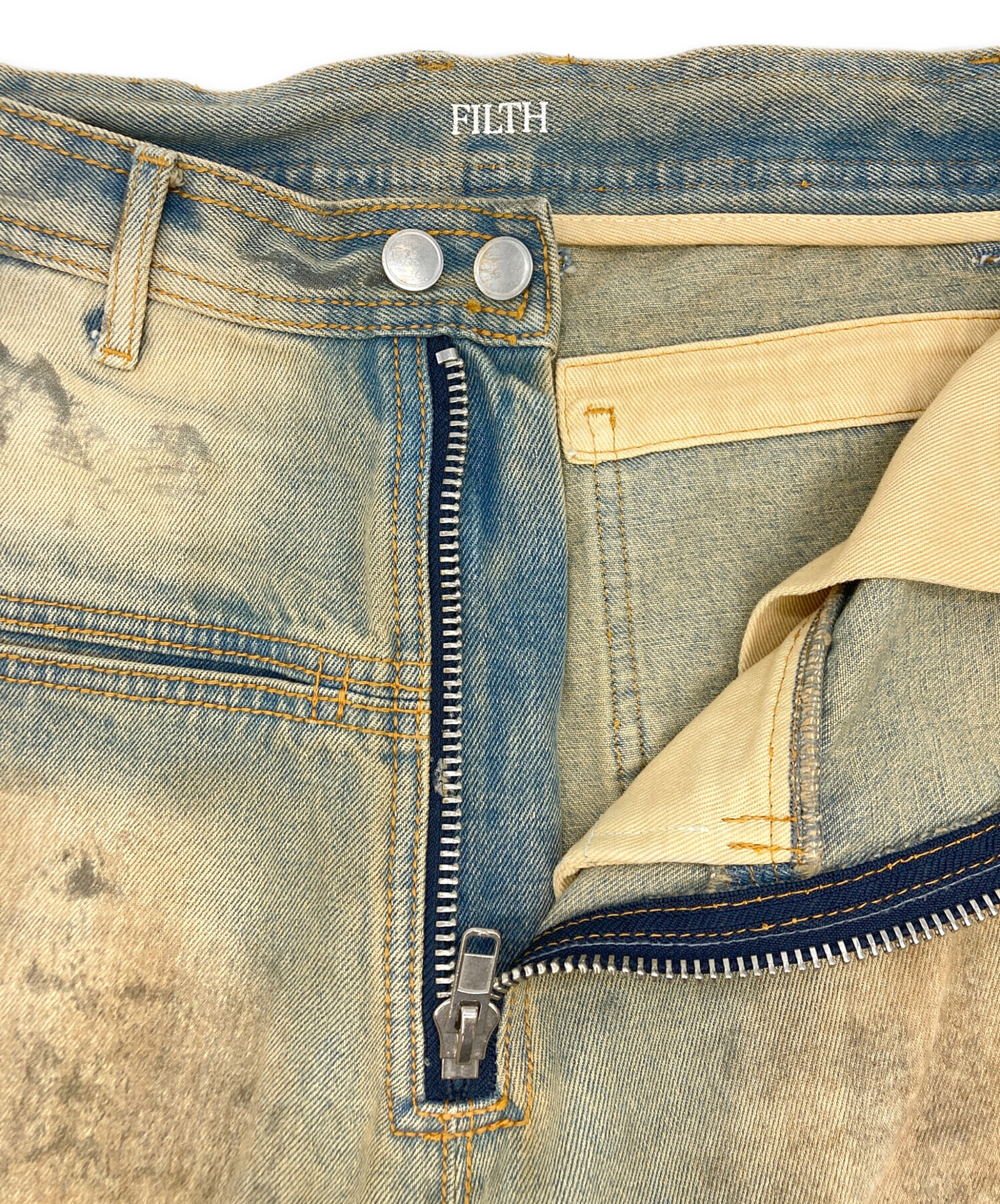 中古・古着通販】FILTH (フィルス) Front zip buggy Denim shorts