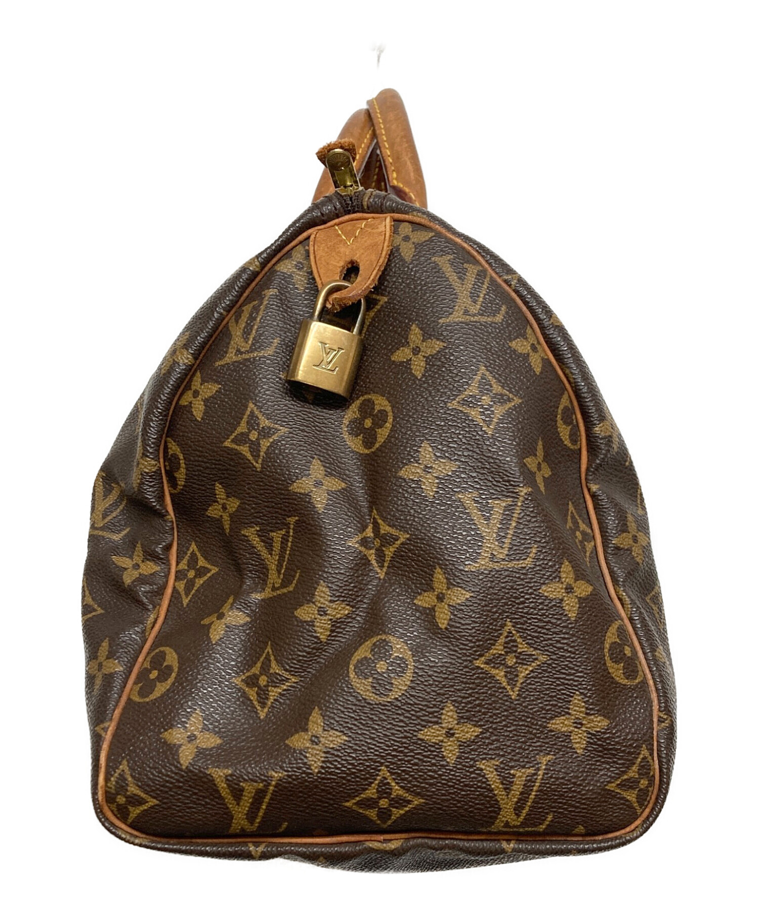 Louis Vuitton 小型ハンドバッグ ブラウン 中古・古着通販】LOUIS VUITTON (ルイ ヴィトン) ハンドバッグ