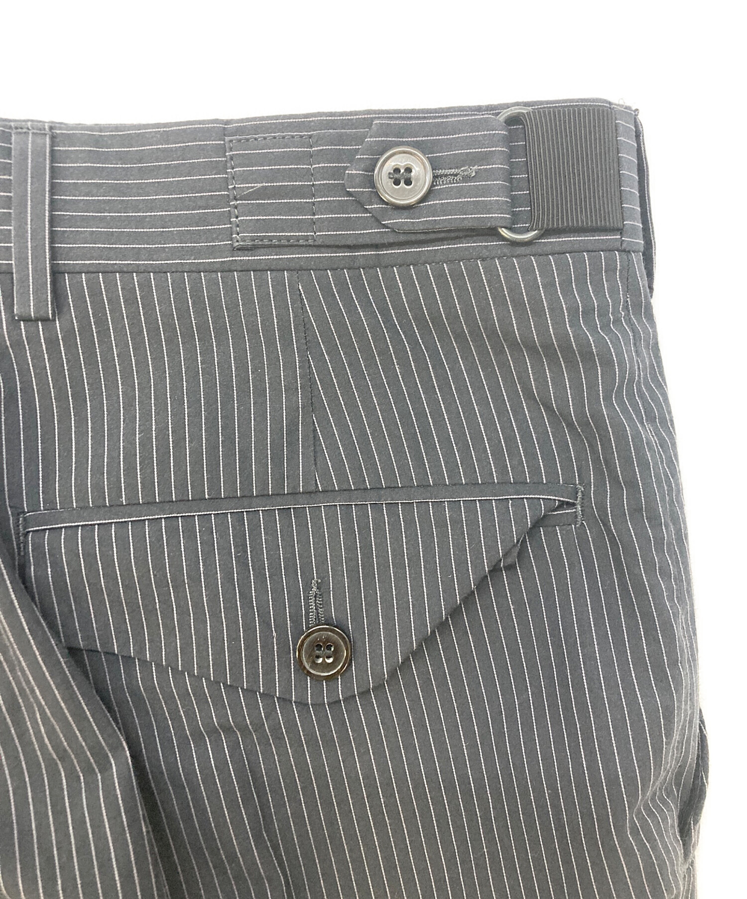 DRIES VAN NOTEN グレーストライプ スラックス 中古・古着通販】DRIES VAN NOTEN (ドリスヴァンノッテン) ストライプ