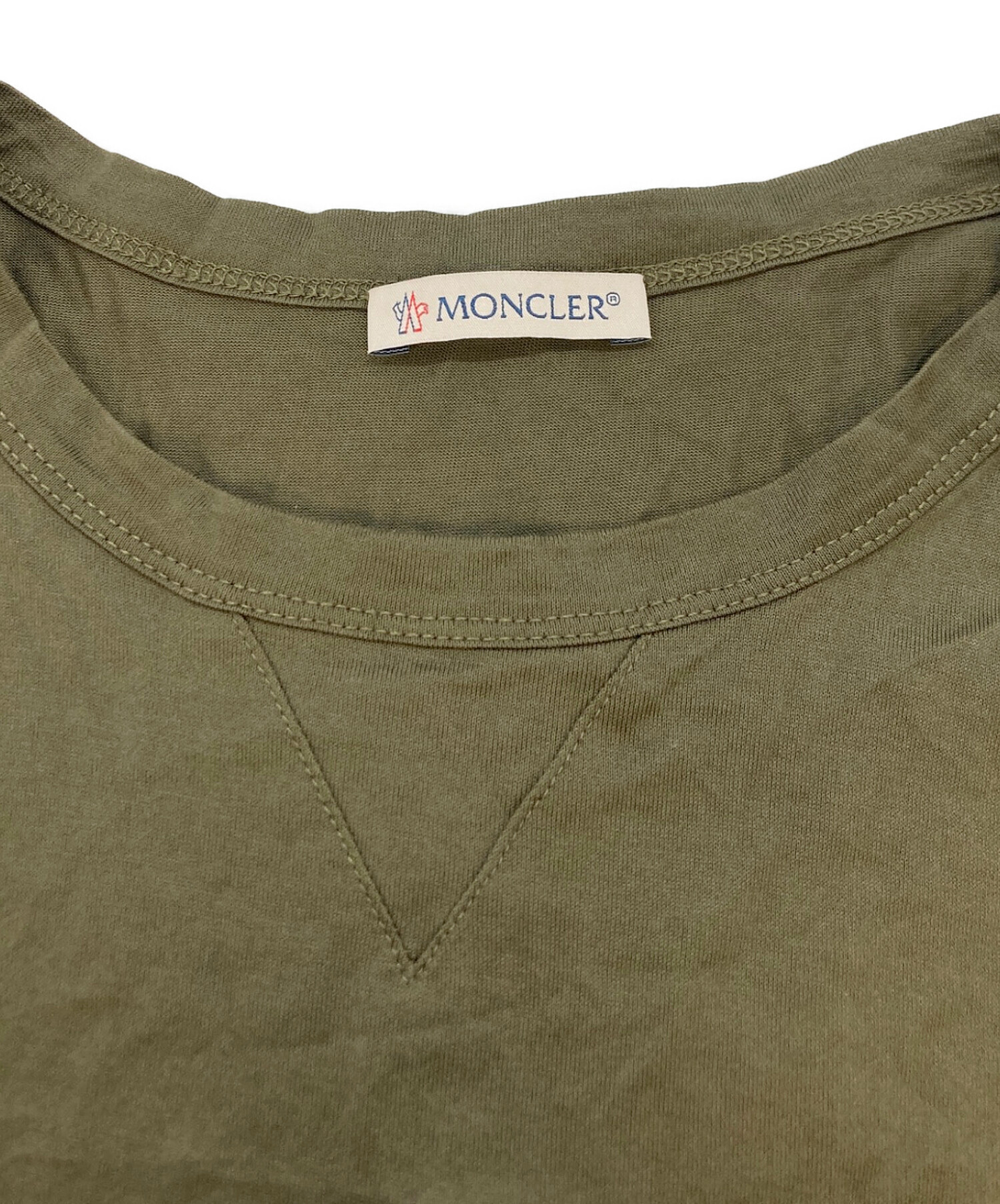 中古・古着通販】MONCLER (モンクレール) MAGLIA T-SHIRT カーキ 