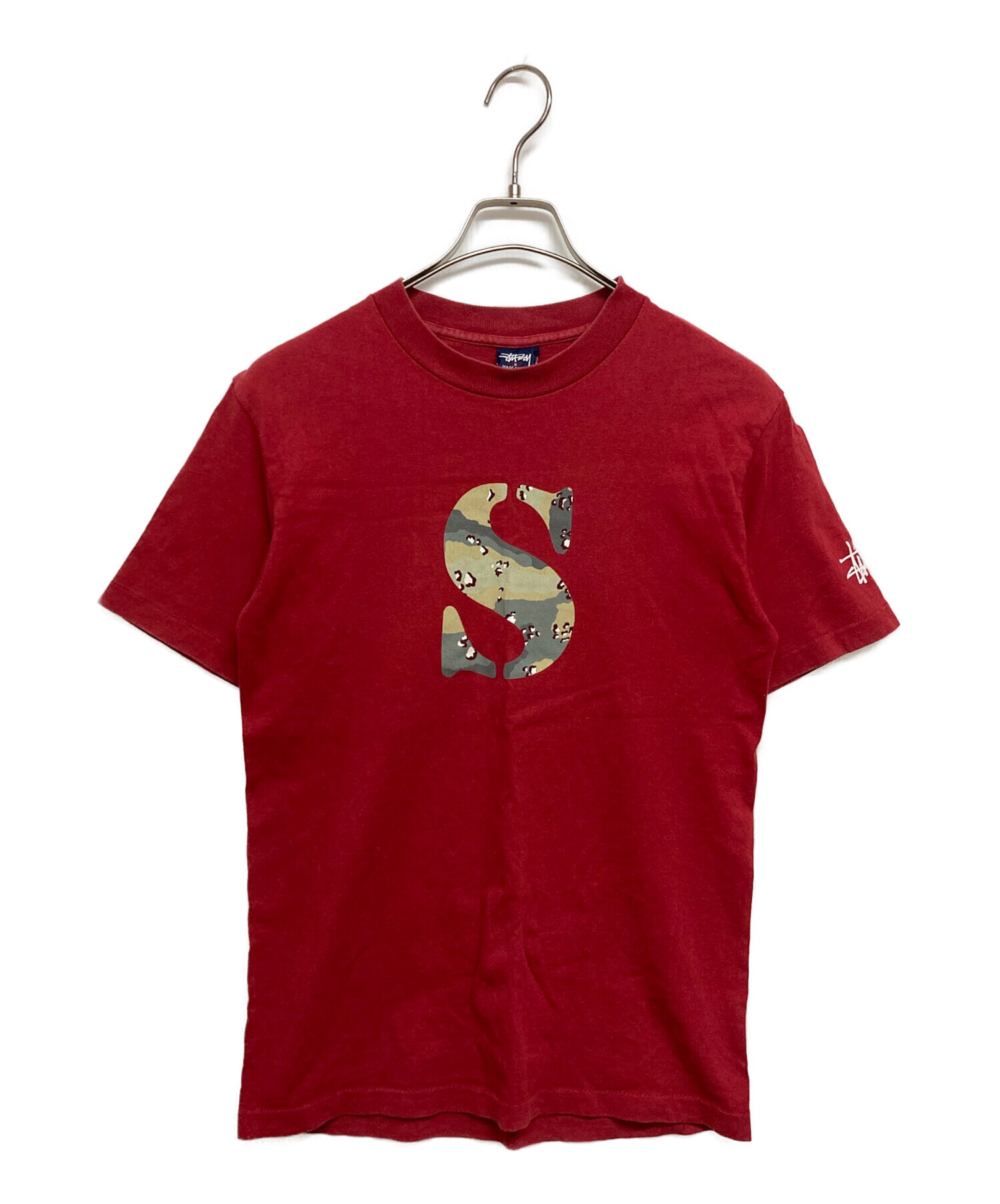 中古・古着通販】stussy (ステューシー) S-LOGO T-SHIRT レッド サイズ